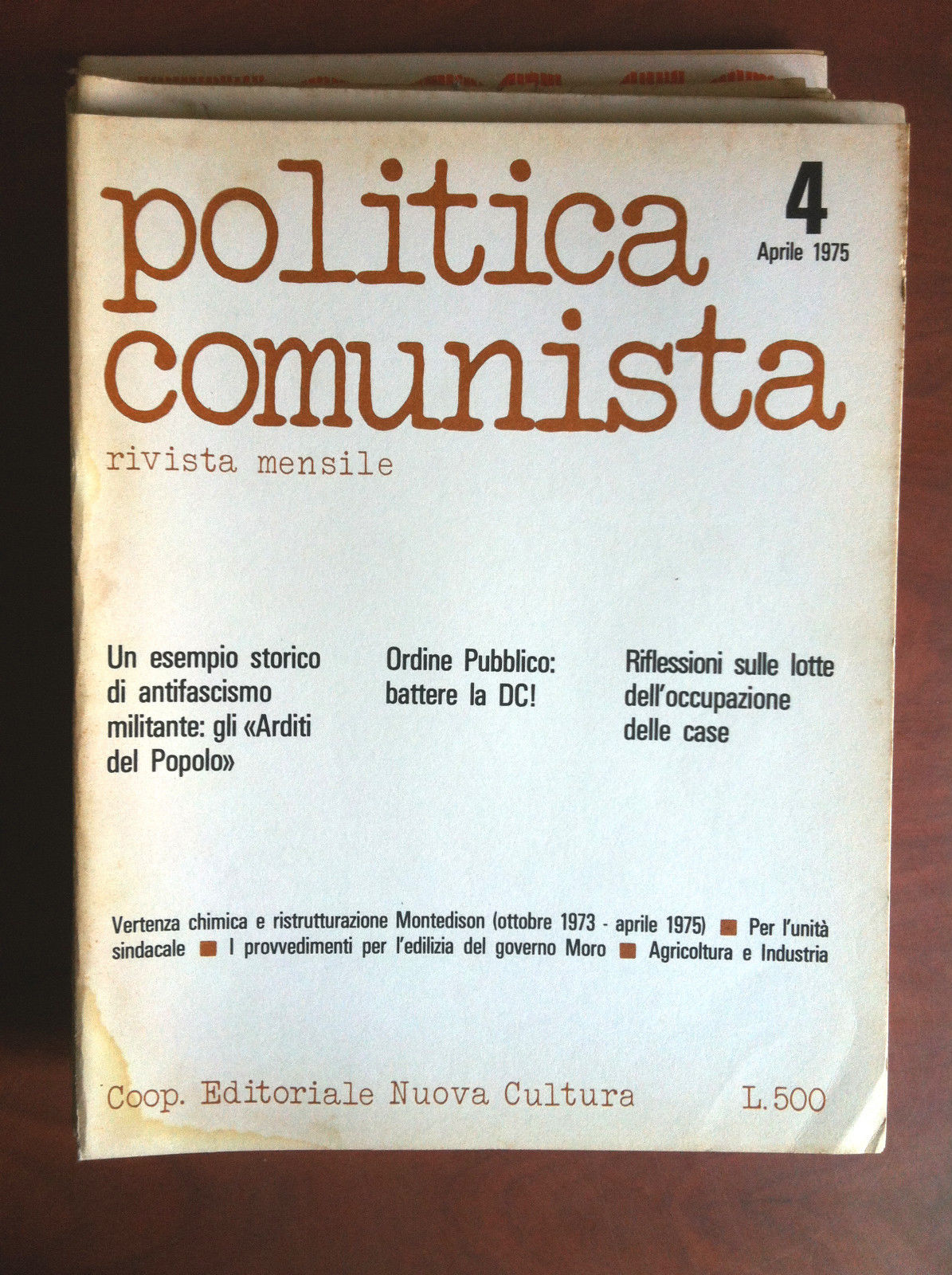 Politica Comunista n^ 4 Aprile 1975 - E11901