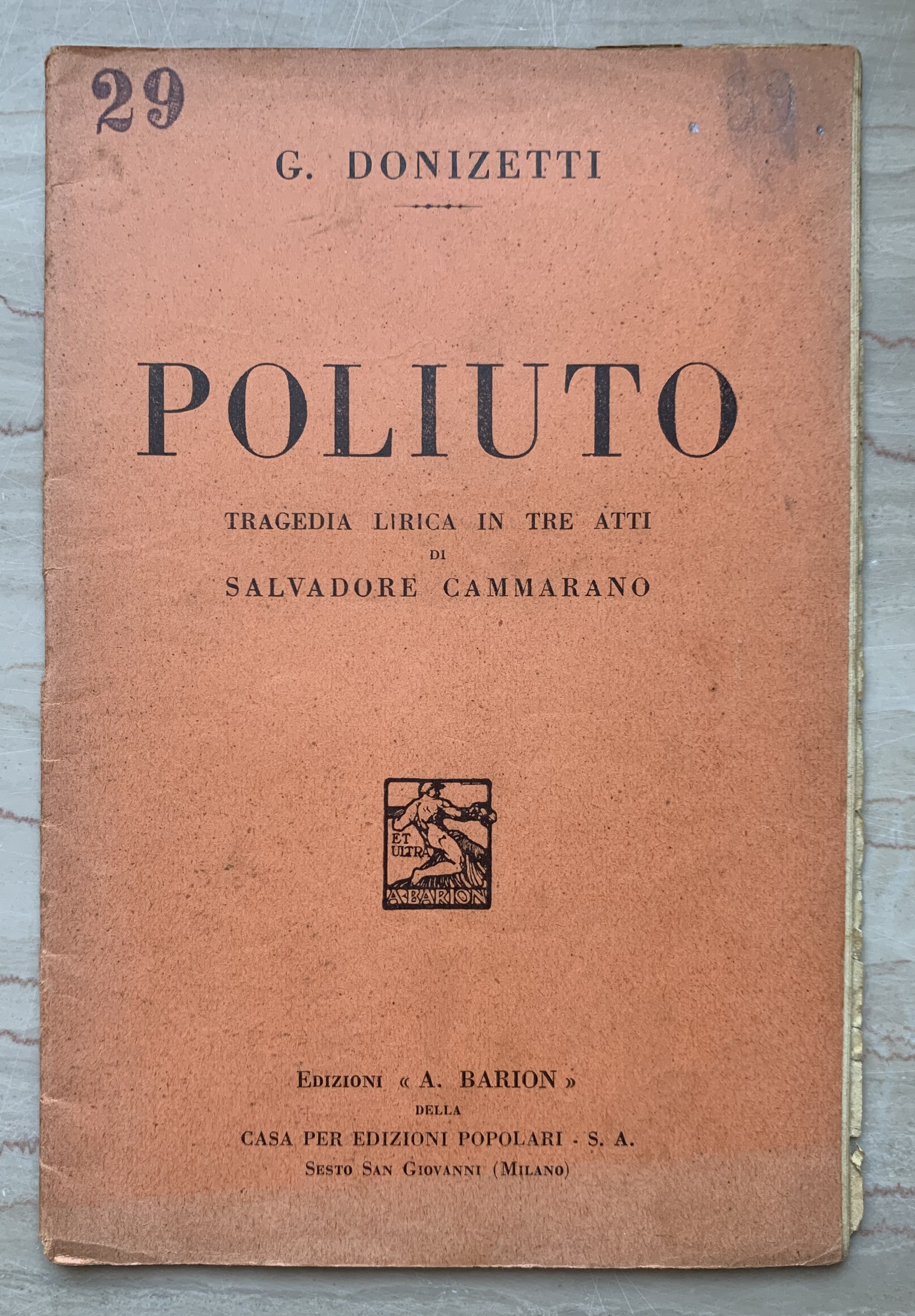 Poliuto. Tragedia lirica in tre atti