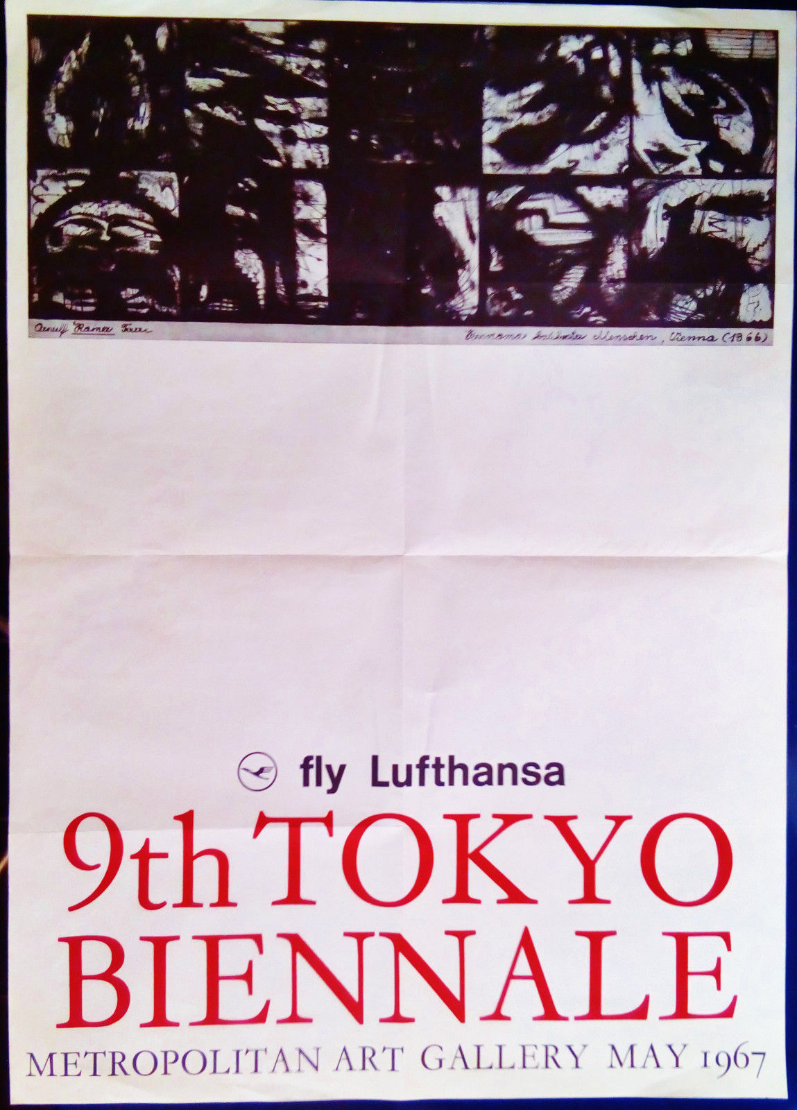 poster Biennale di Tokyo 1967 Arnulf Rainer