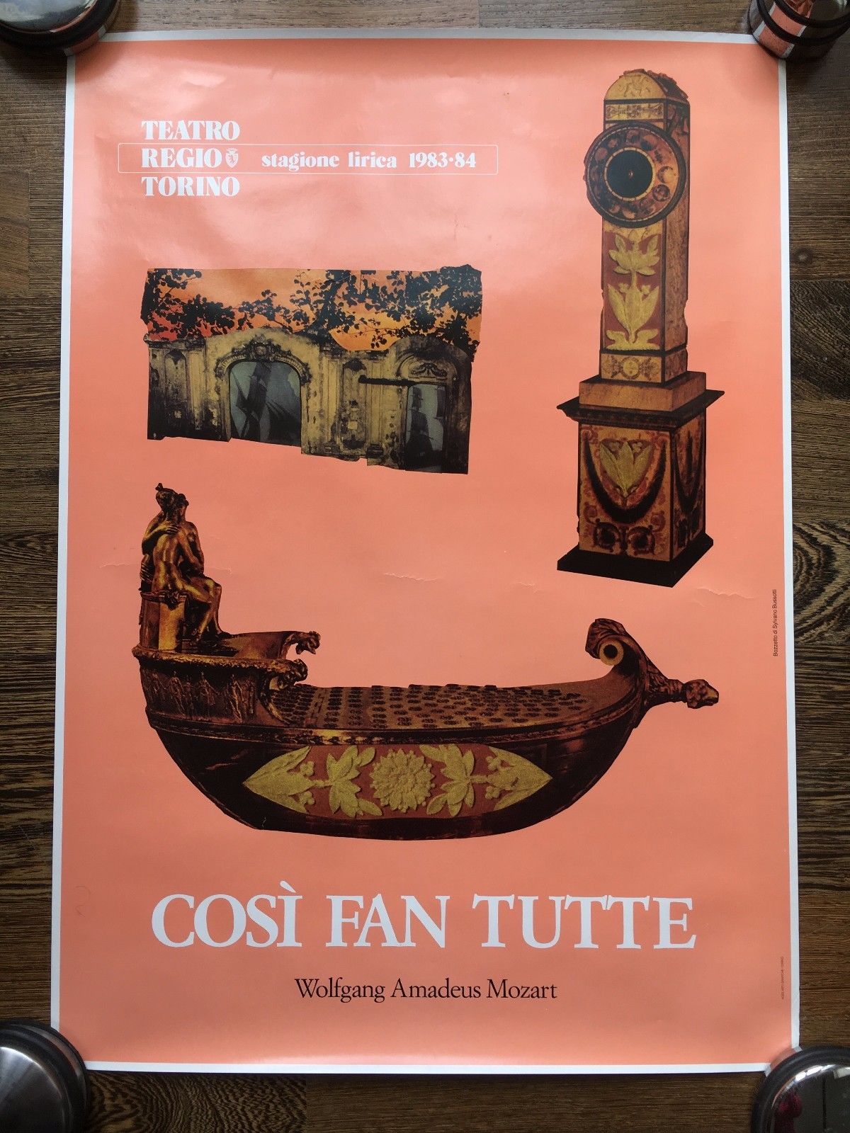 Poster Così fan tutte Mozart Teatro Regio Torino 1983/84 - …