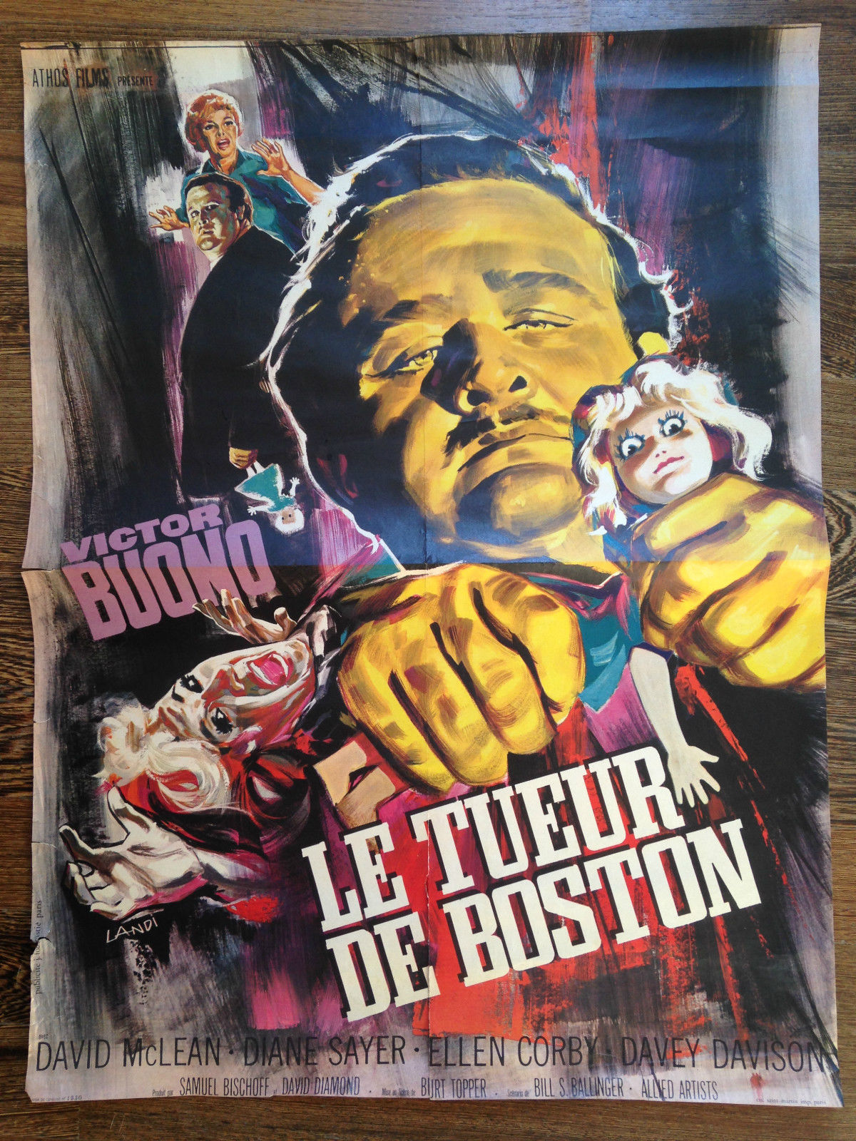 Poster del film Le tueur de Boston Athos Film 1964 …