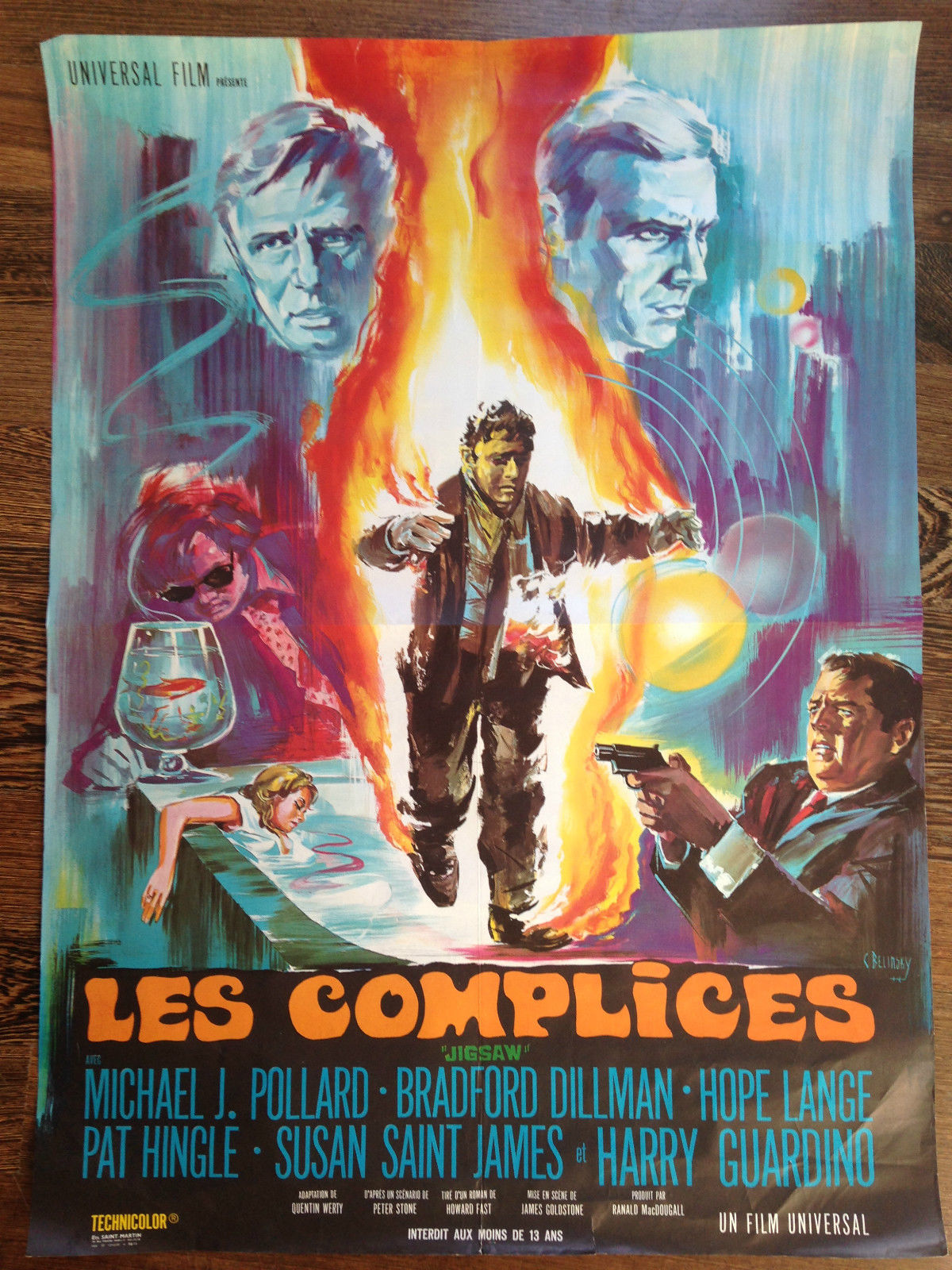 Poster del film Les Complices Universal Film 1968 - P184