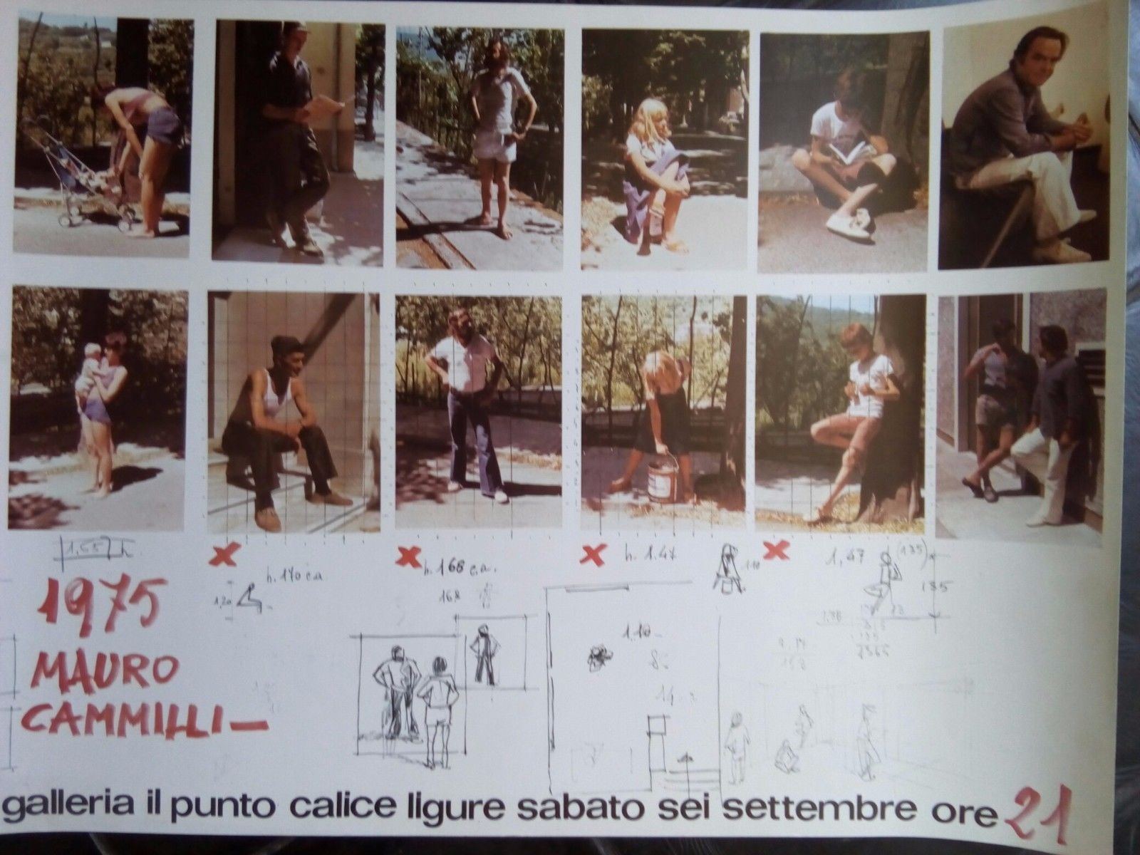 Poster della mostra di MAURO CAMILLI 1975 P399