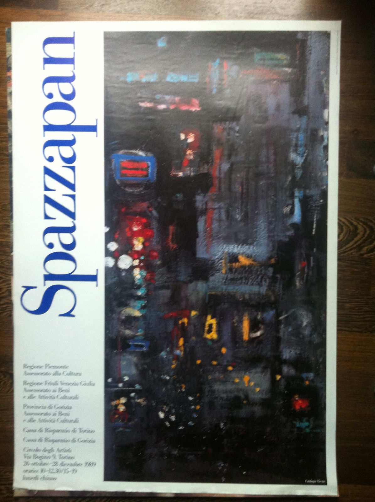 Poster della mostra di Spazzapan Circolo Artisti Torino 1989 - …