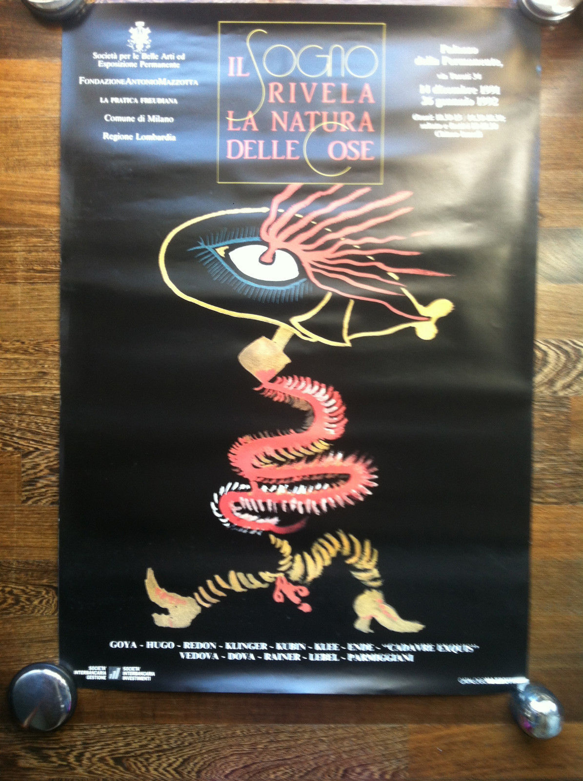 Poster della mostra Il sogno rivela la natura delle cose …