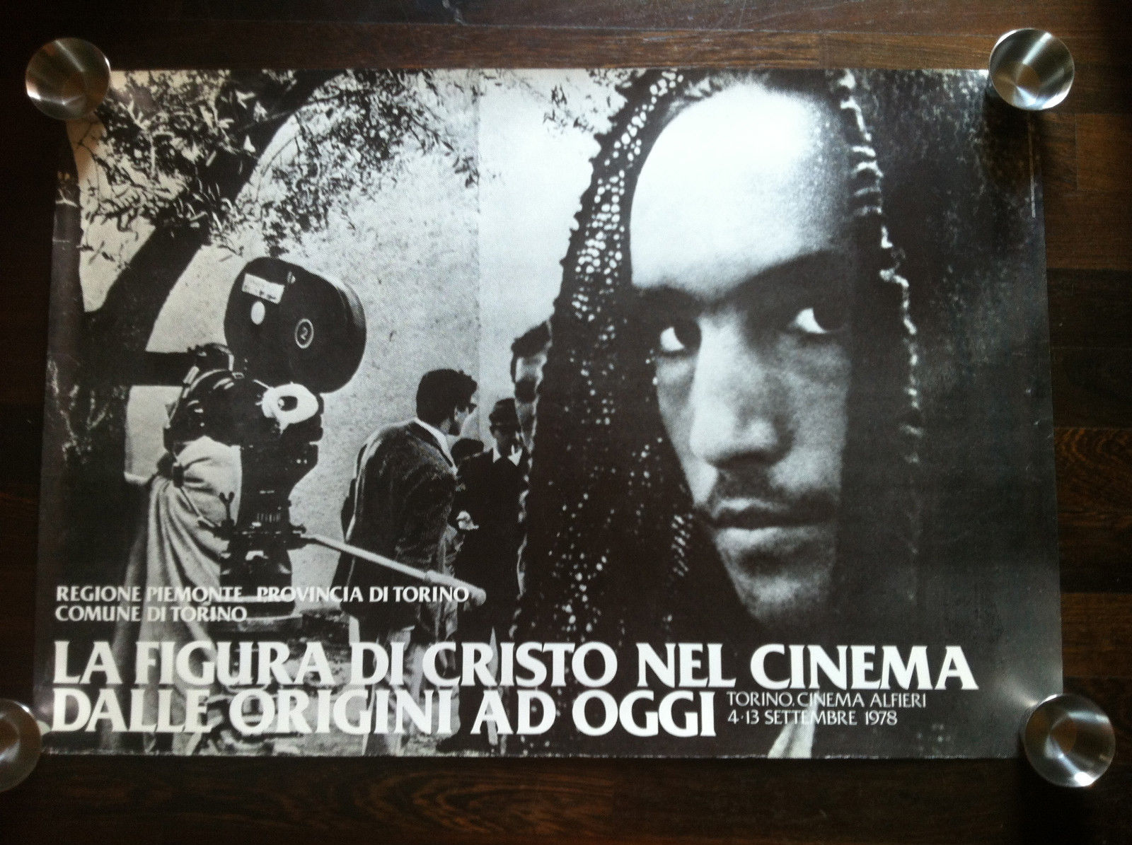 Poster della mostra La figura di Cristo nel cinema dalle …
