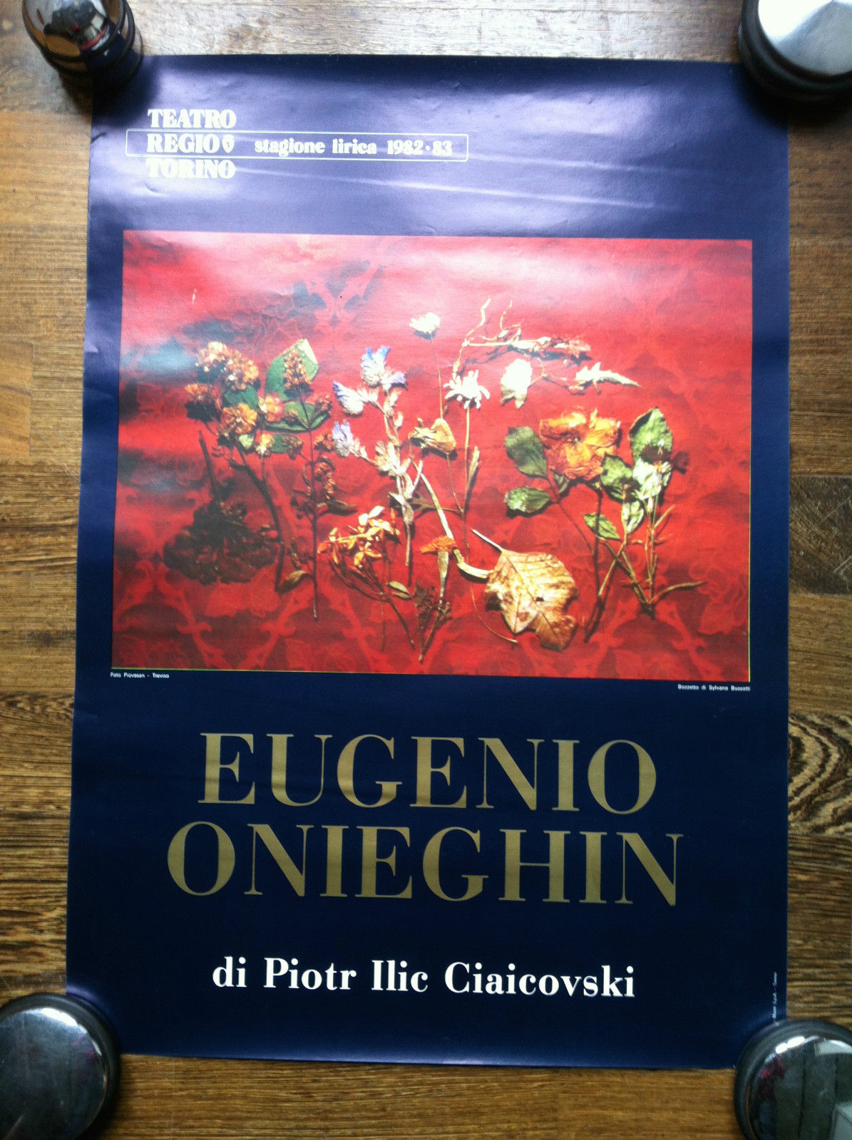 Poster Eugenio Onieghin Ciaicovski Teatro Regio Torino Stagione 1982-83 - …