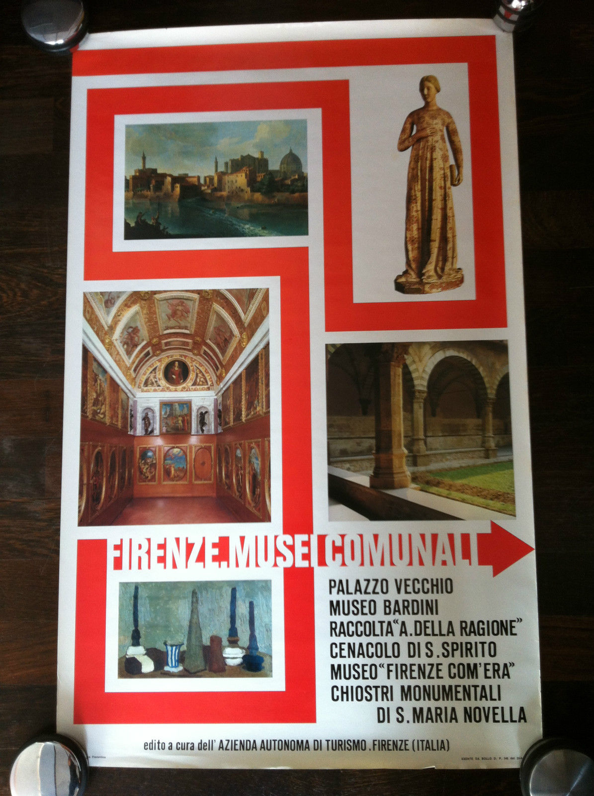 Poster Firenze Musei Comunali Palazzo Vecchio Bardini S. Maria Novella …