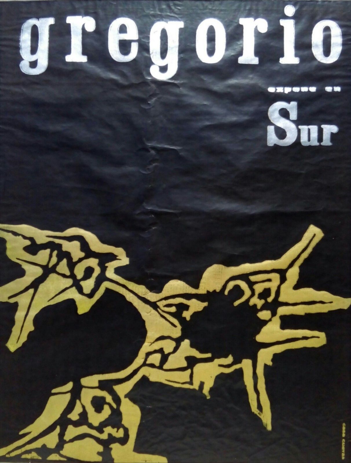 Poster Gregorio expone en SUR casa cueva anni 50 ?