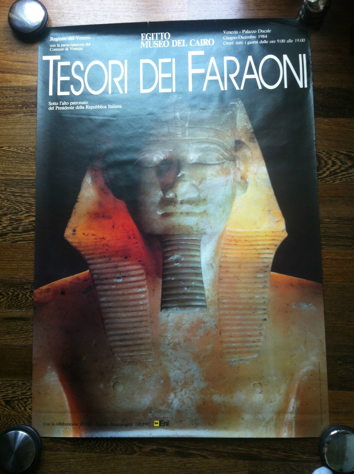 Poster I tesori dei Faraoni Palazzo Ducale Venezia 1984 - …