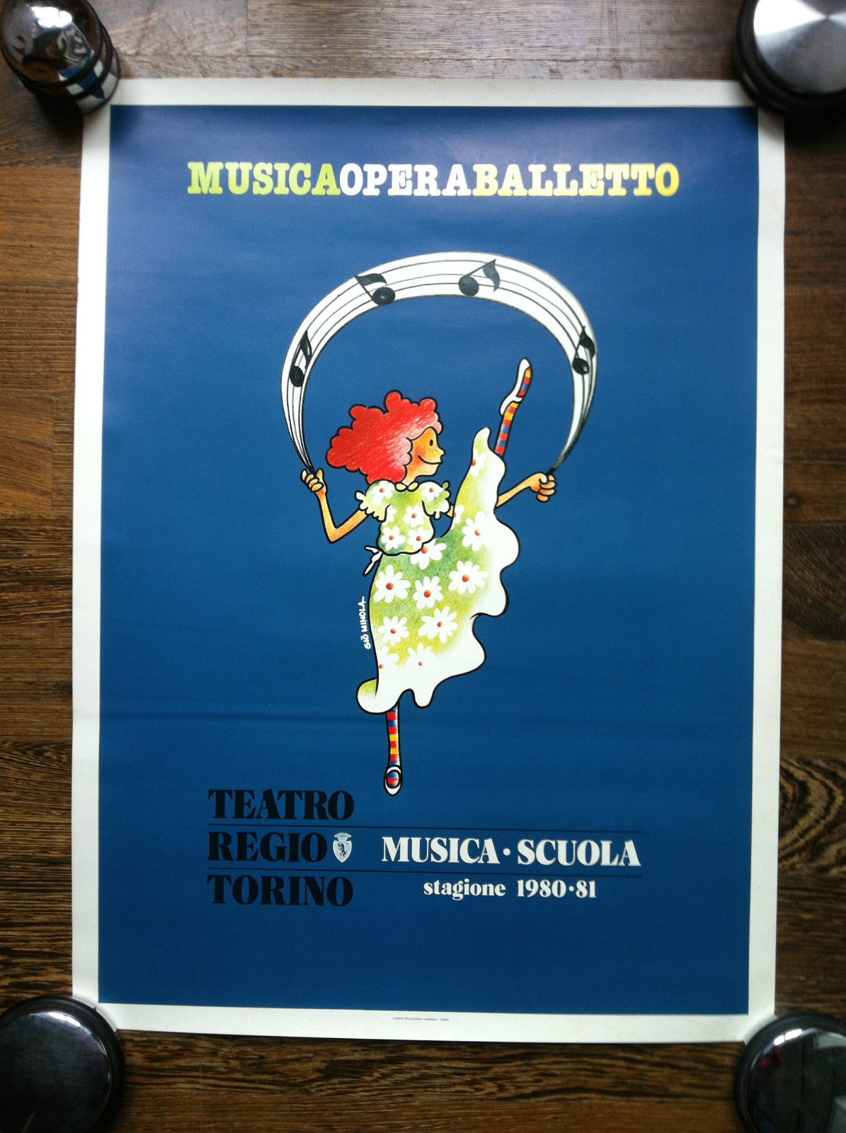 Poster Musica Opera Balletto Teatro Regio Torino stagione 1980-81 - …