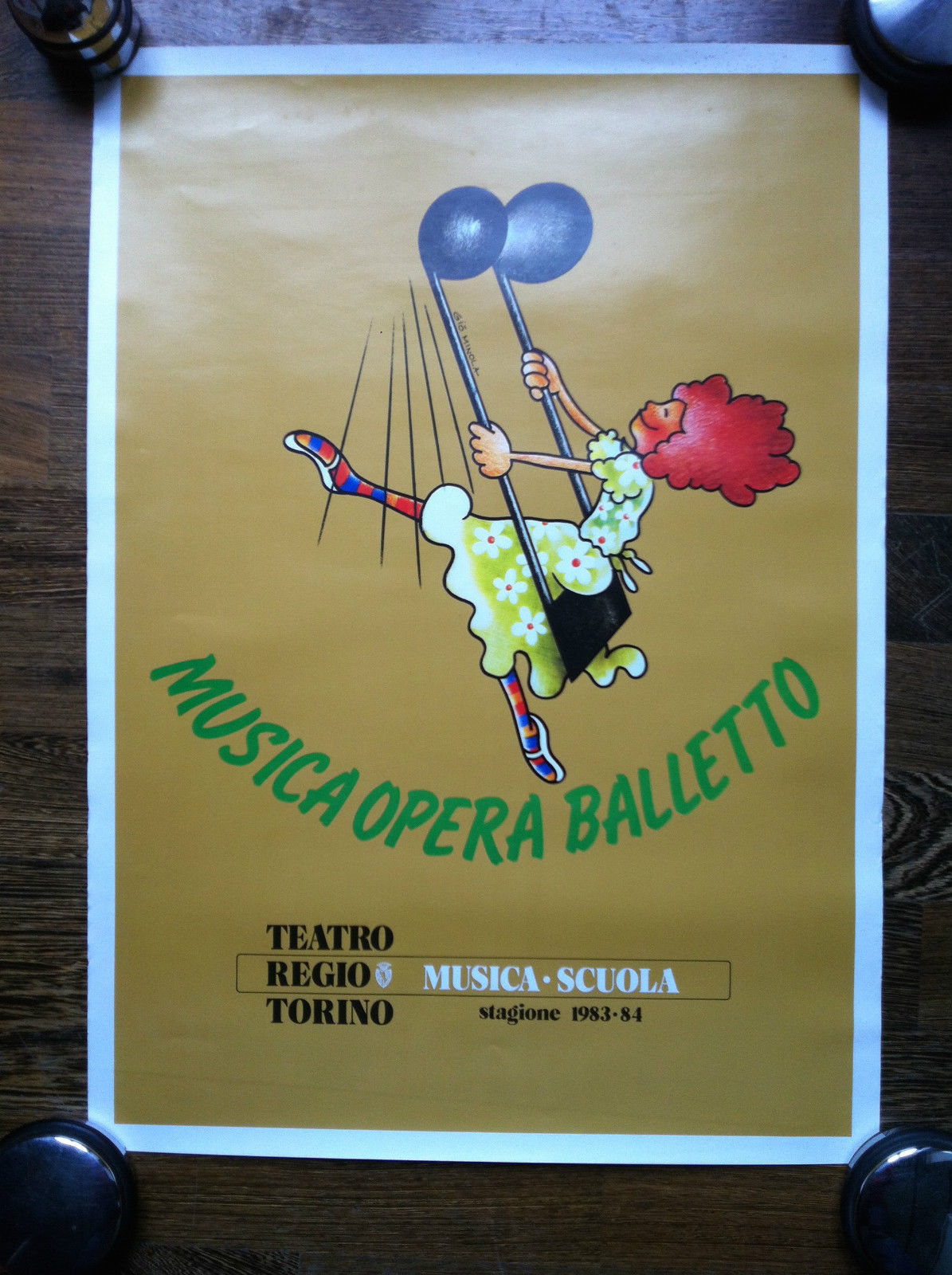Poster Musica Opera Balletto Teatro Regio Torino Stagione 1983-84 - …