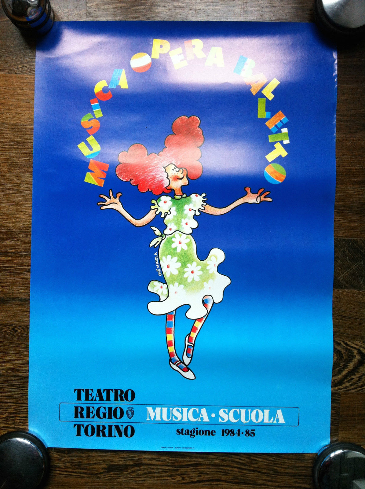 Poster Musica Opera Balletto Teatro Regio Torino Stagione 1984-85 - …