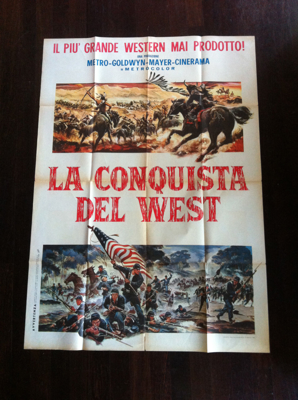 Poster originale de "La conquista del West" - E11730