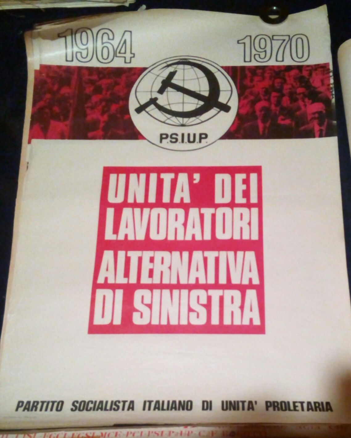 Poster originale P.S.I.U.P. 1970