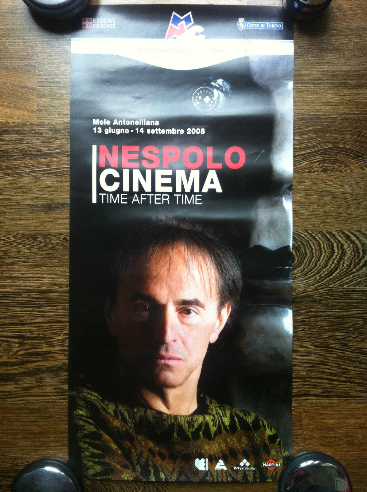Poster per la mostra di Ugo Nespolo Cinema Mole Antonelliana …