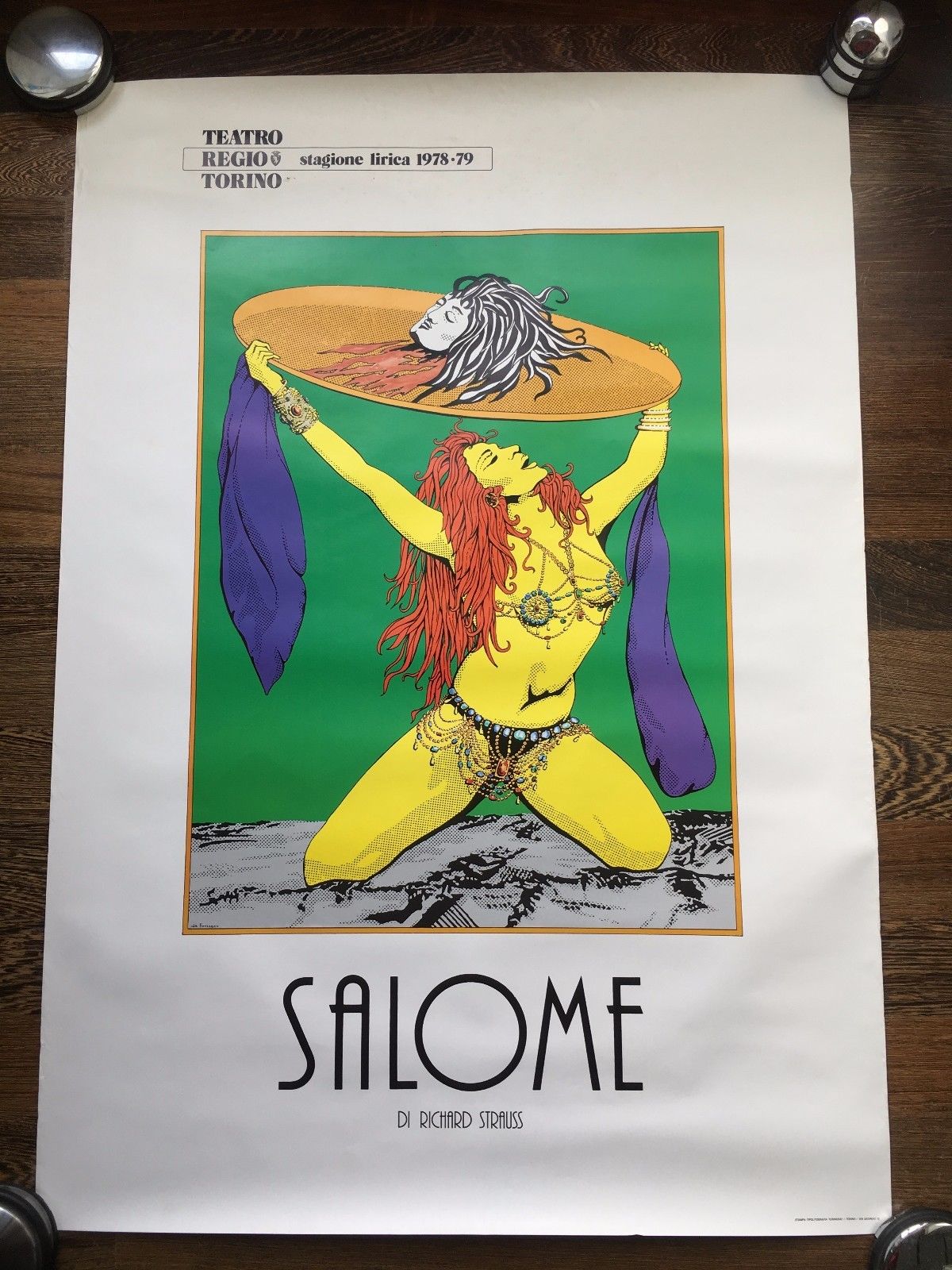 Poster Salome Richard Strauss Teatro Regio Torino 1978/79 - P345