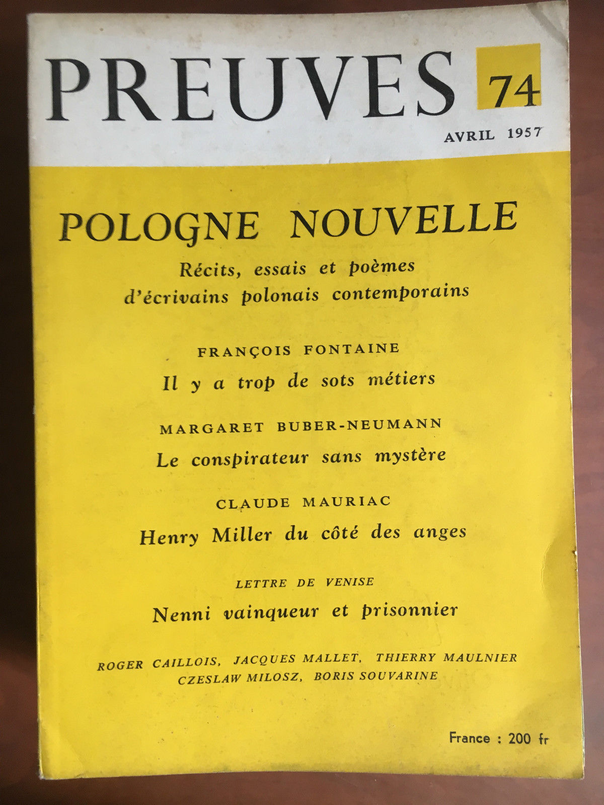 Preuves n^ 74 Avril 1957 - E22029