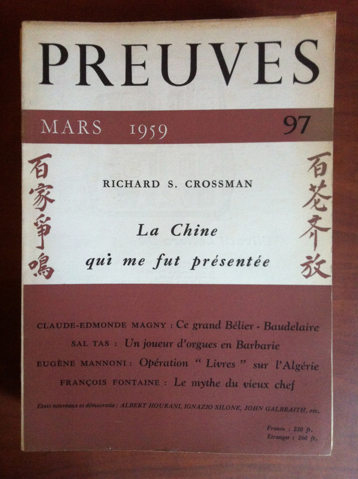 Preuves n^ 97 Mars 1959 - E13771