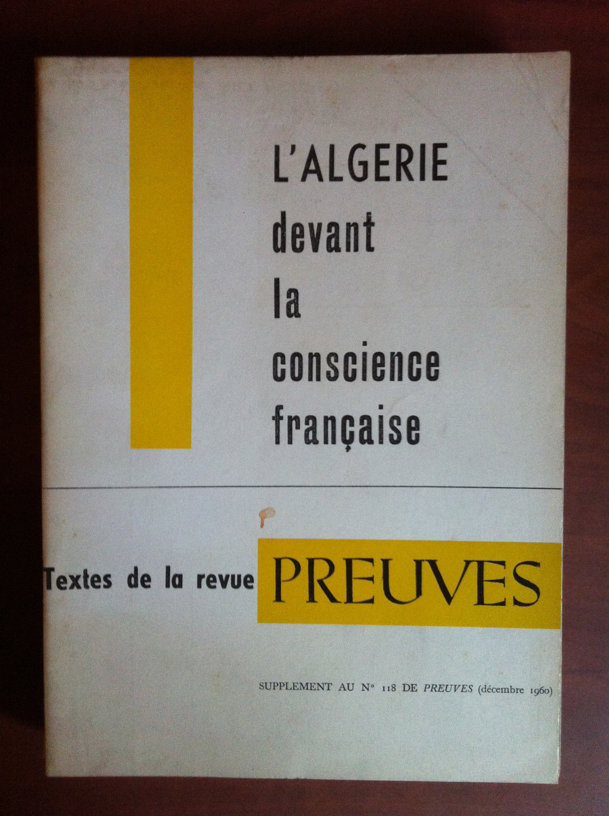 Preuves supplement au n^ 118 Décembre 1960 - E13778