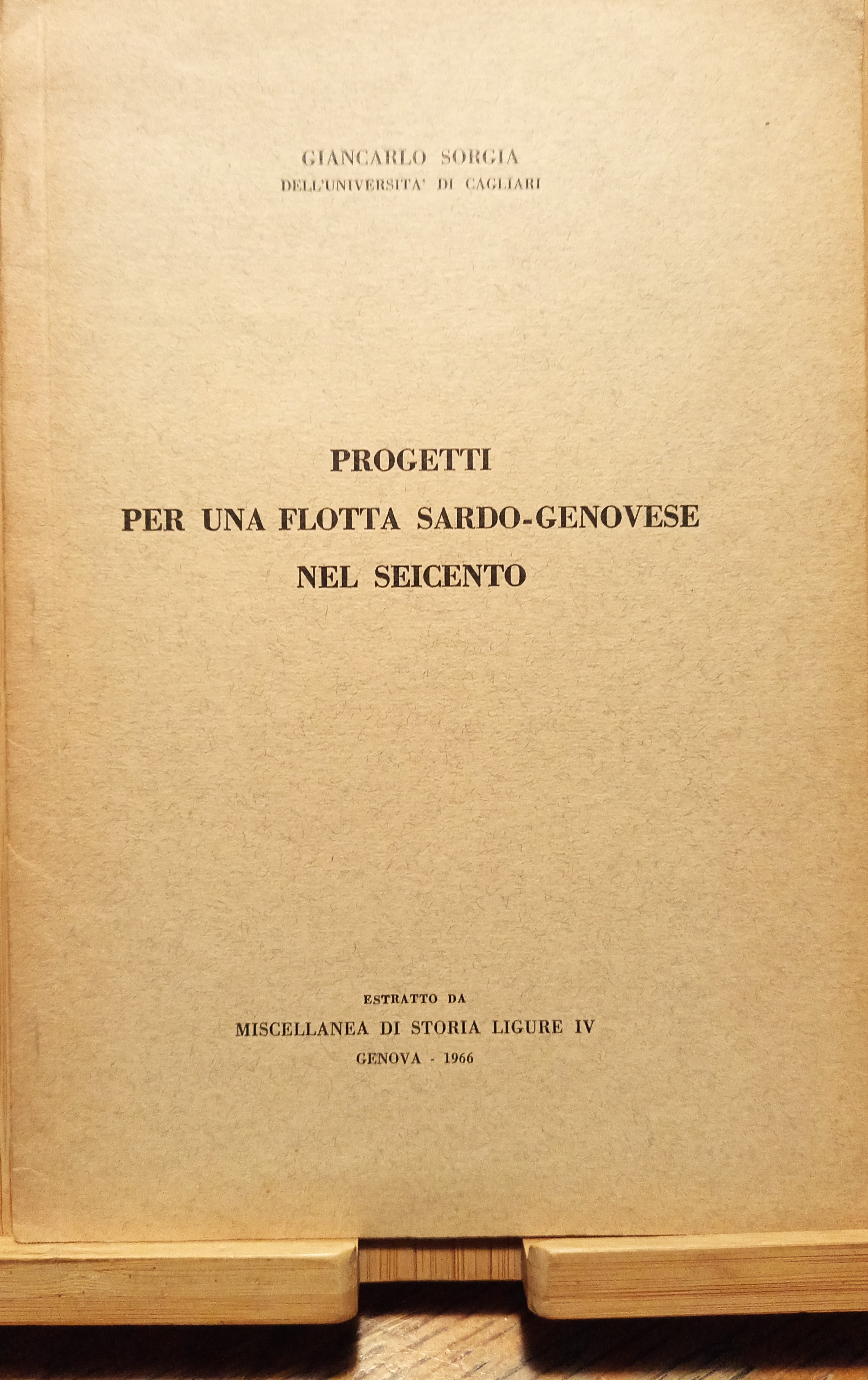Progetti per una flotta sardo-genovese nel Seicento