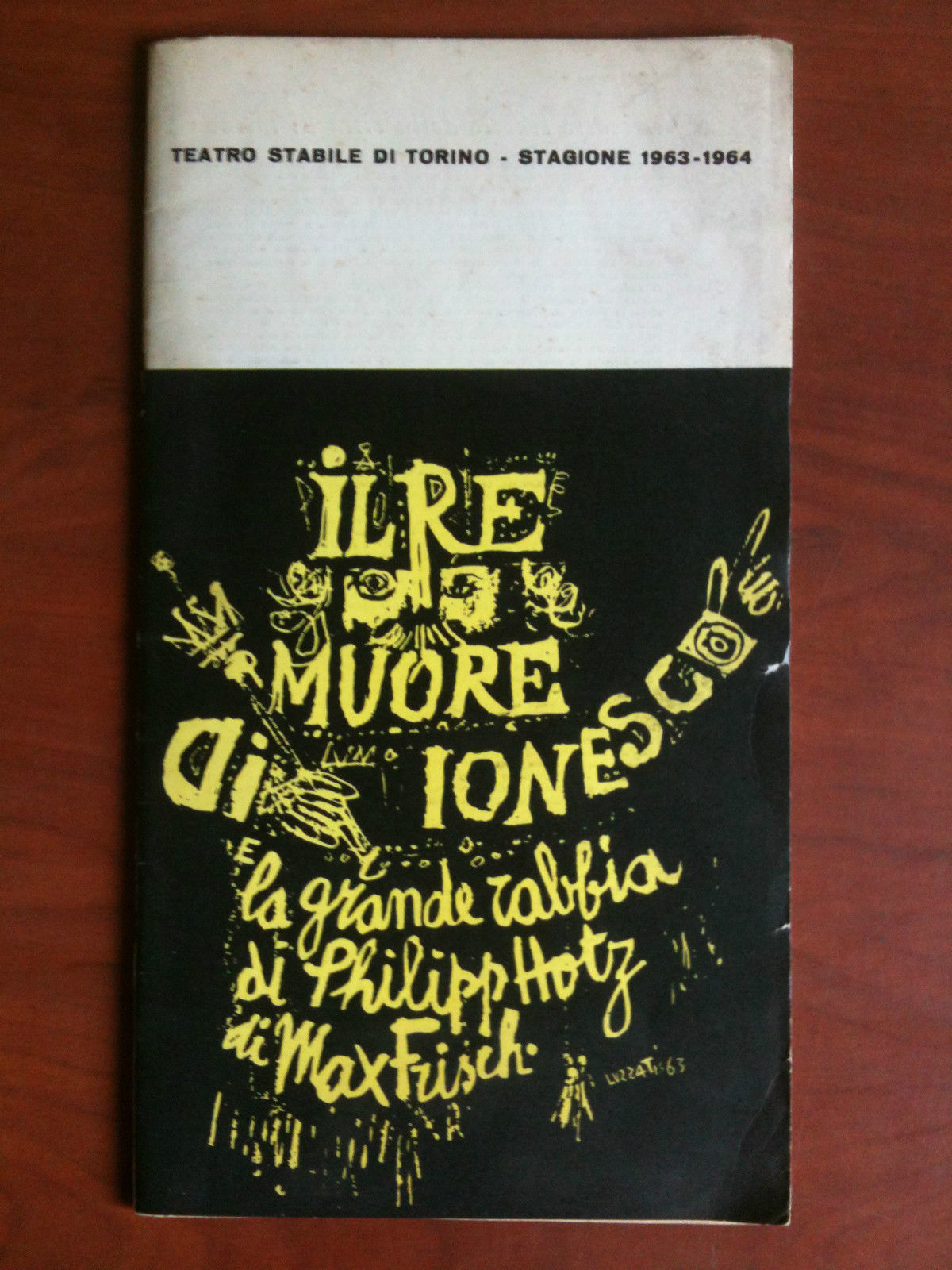 Programma del Teatro Stabile di Torino Stagione 1963-1964