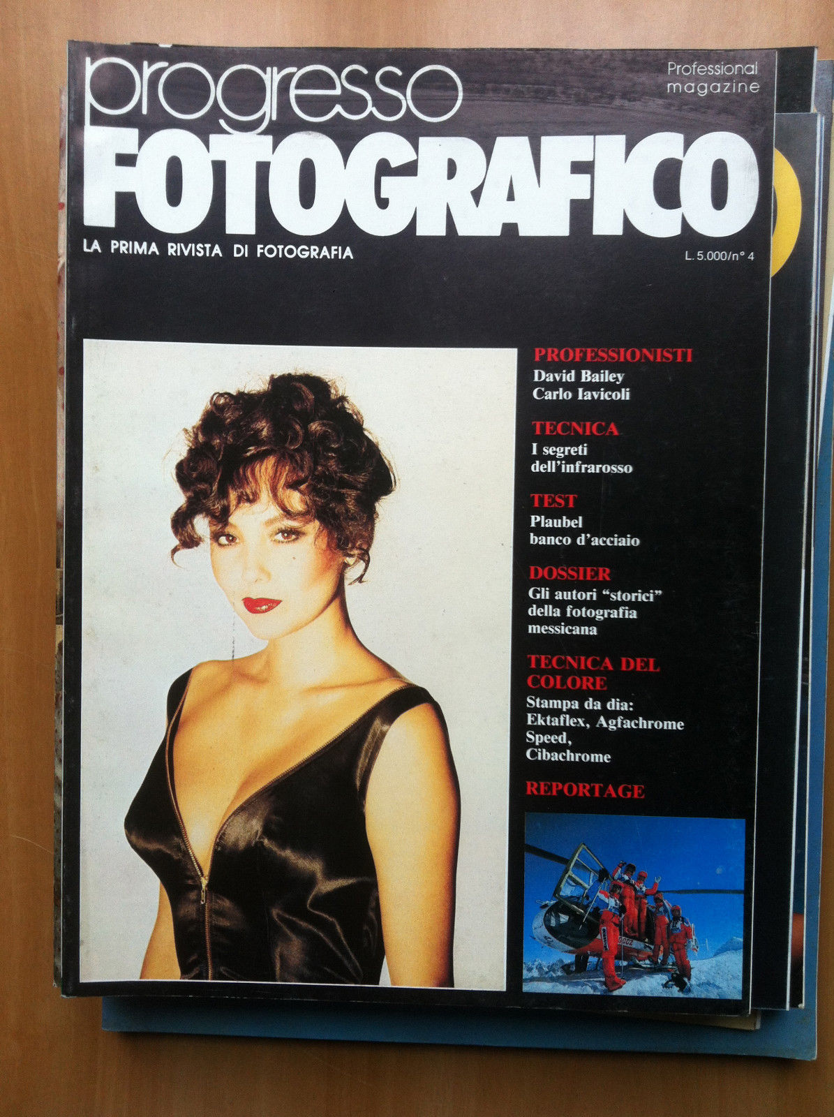 progresso FOTOGRAFICO n^ 4 Aprile 1986 Cover: David Bailey - …
