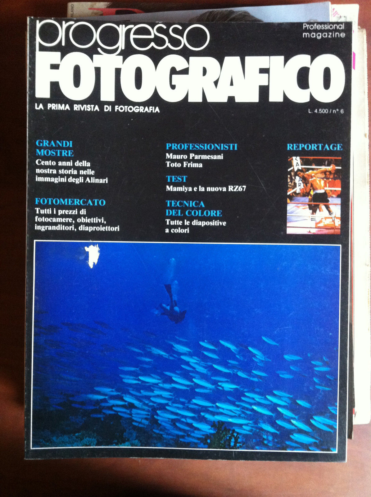 progresso FOTOGRAFICO n^ 6 Giugno 1985 Cover: Mauro Parmesani - …