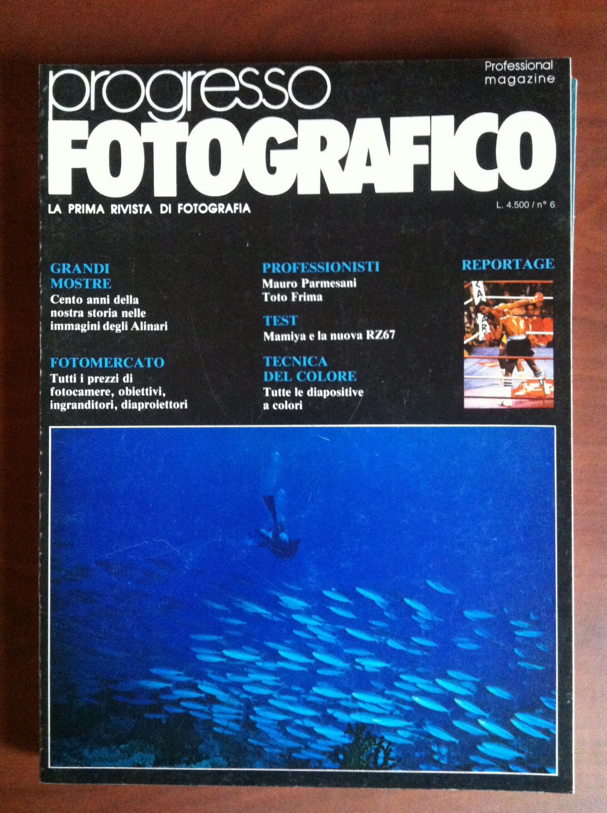 progresso FOTOGRAFICO n^ 6 Giugno 1985 Cover: Mauro Parmesani - …