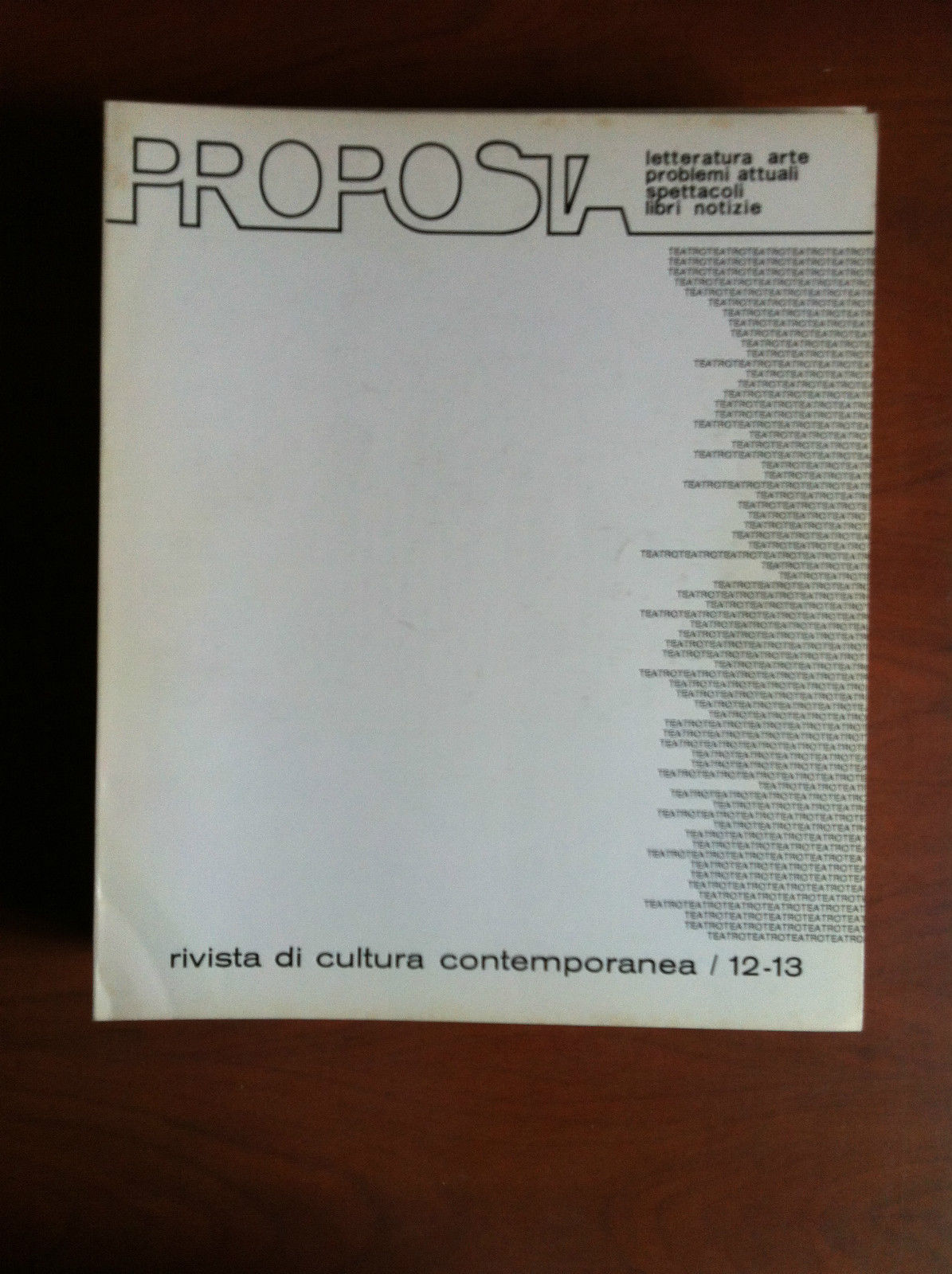 PROPOSTA n^ 12-13 Marzo-Giugno 1974