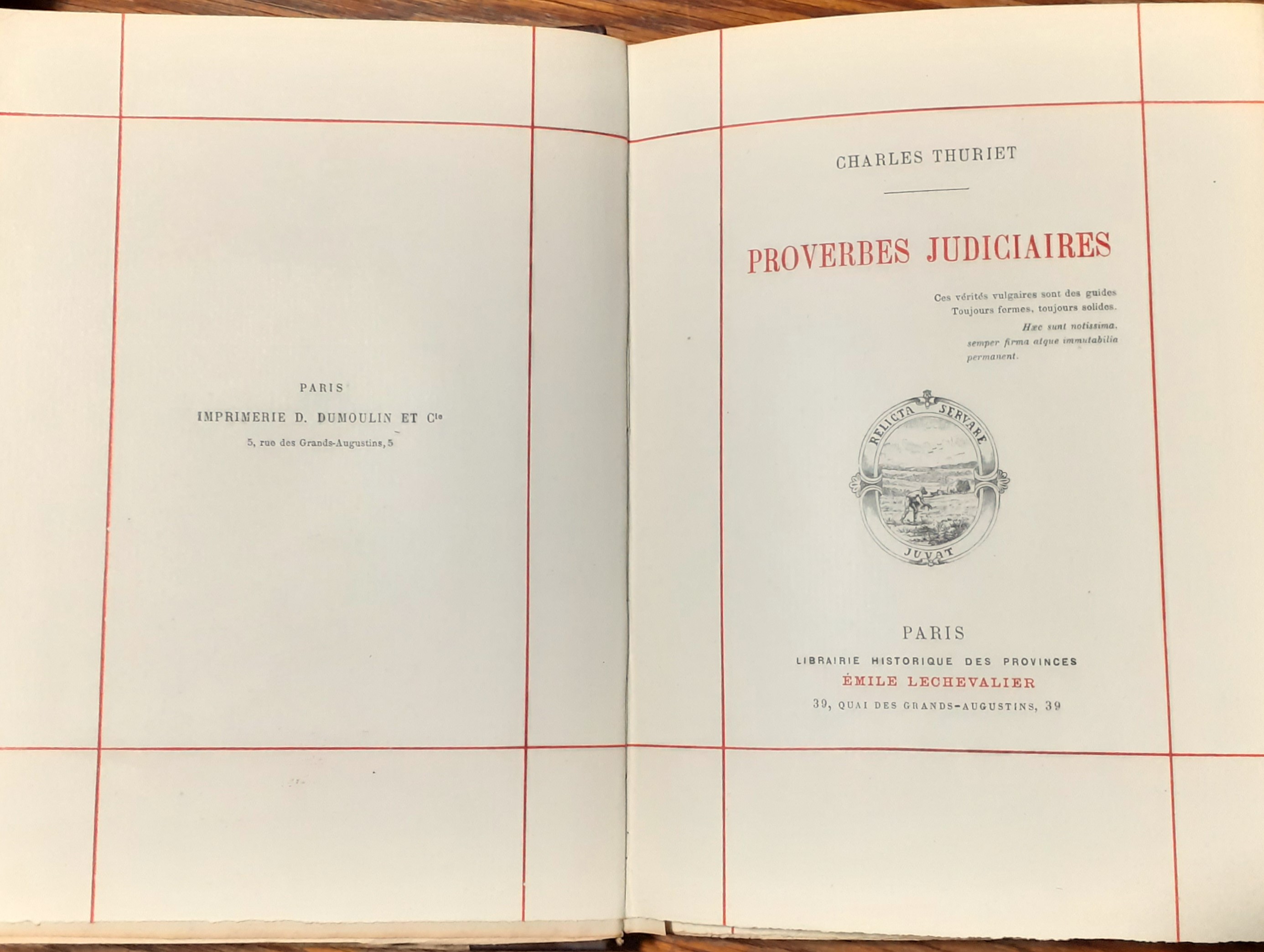 Proverbes judiciaires