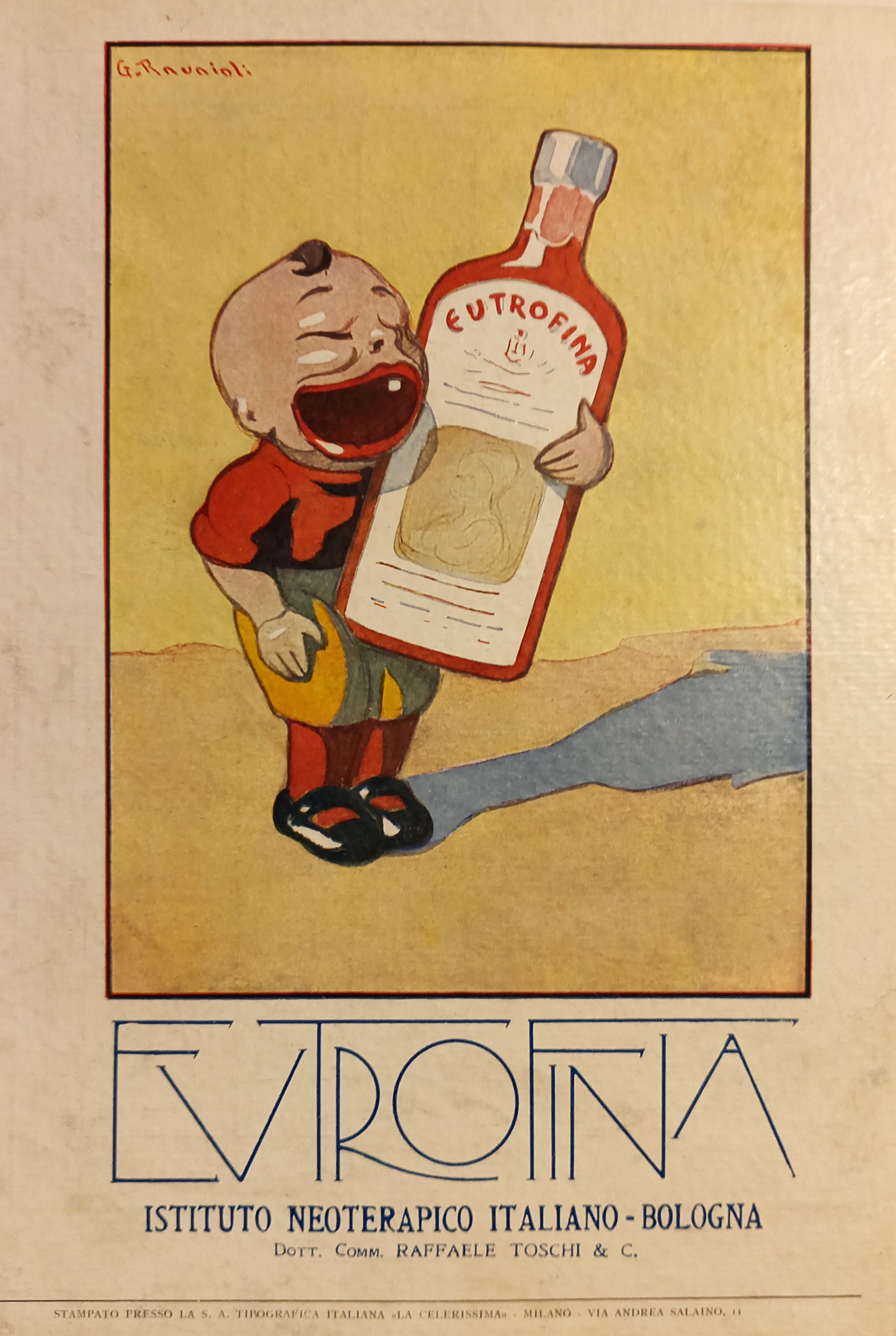 Pubblicità EUTROFINA Istituto Neoterapico Italiano 1923