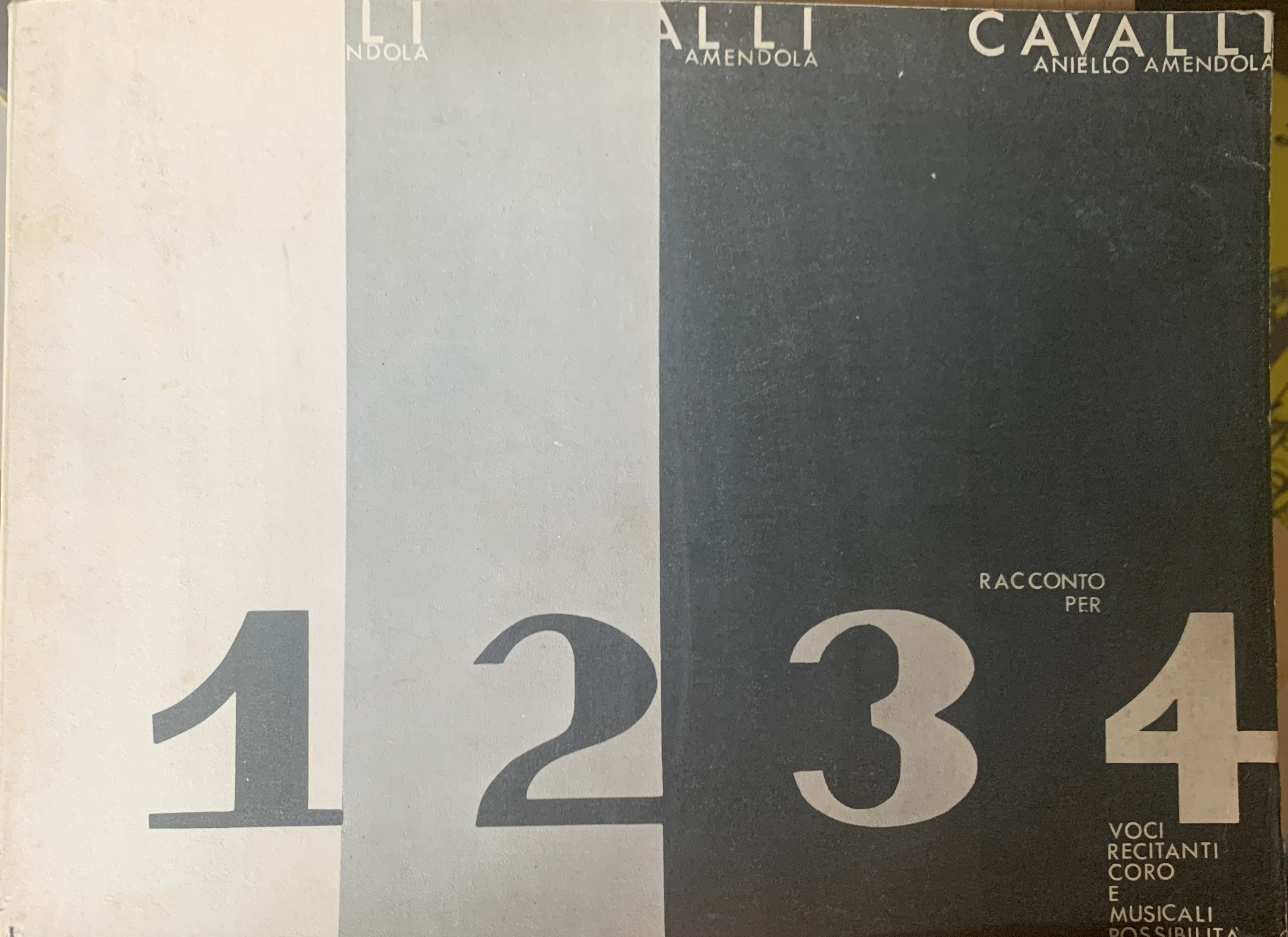 Racconto per 4 voci recitanti, coro e musicali possibilità