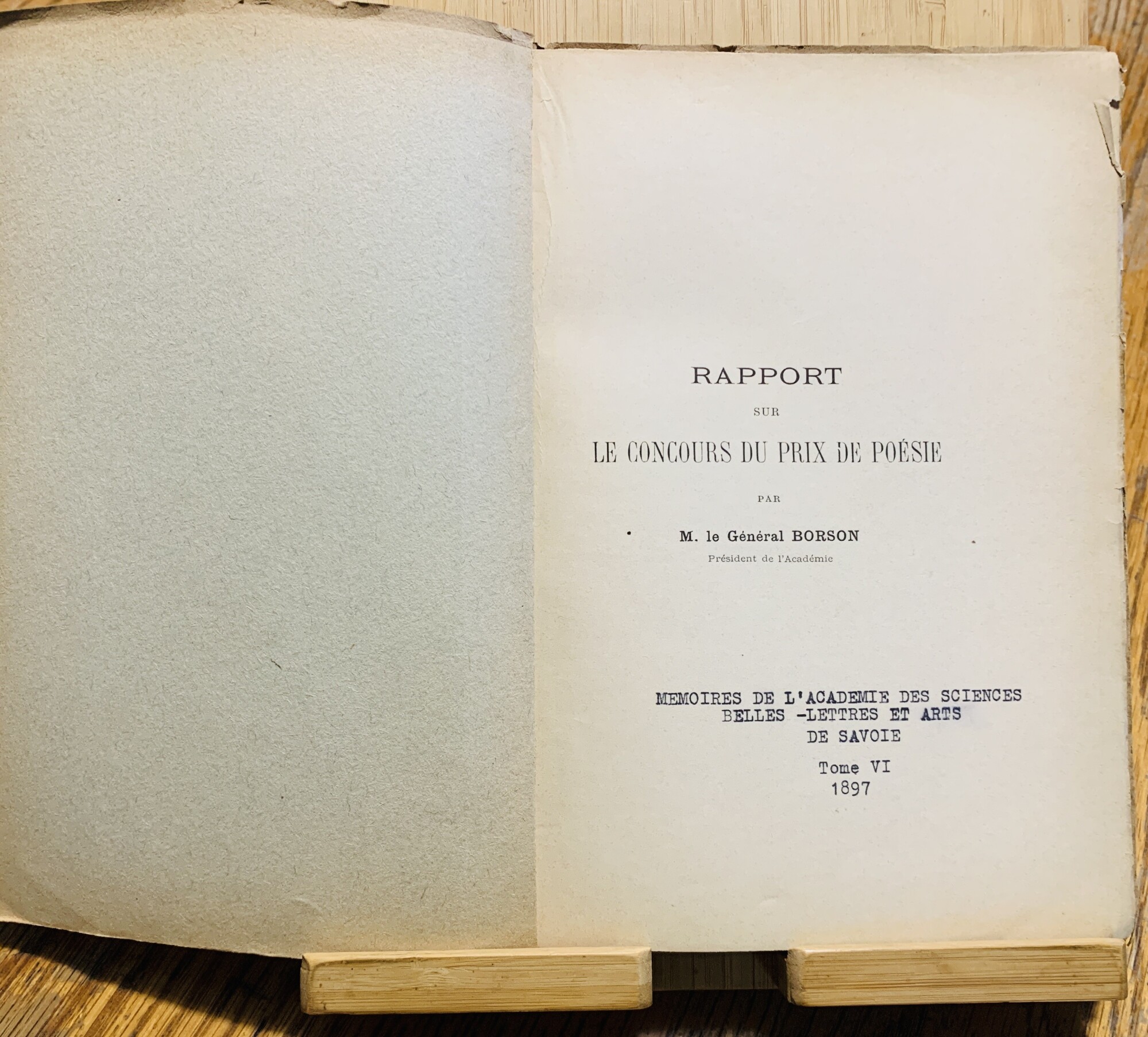 Rapport sur le Concours du Prix de Poésie (Mémoires de …