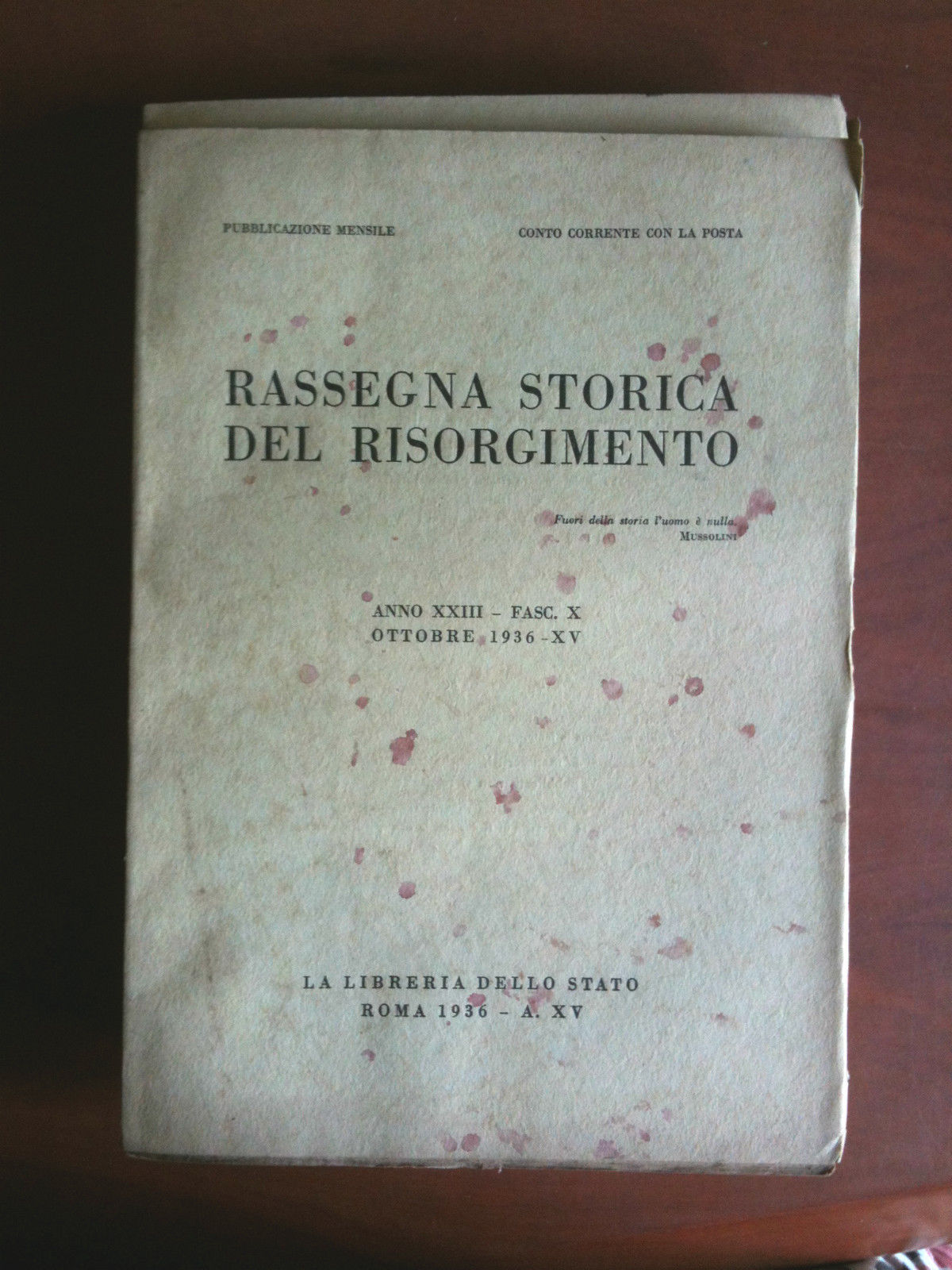 Rassegna Storica del Risorgimento Anno XXIII Fasc. X Ottobre 1936 …