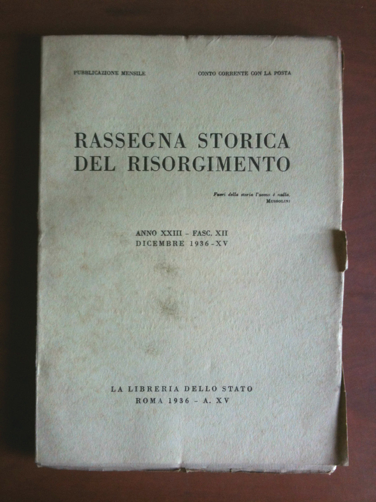 Rassegna Storica del Risorgimento Anno XXIII Fasc. XII Dicembre 1936 …