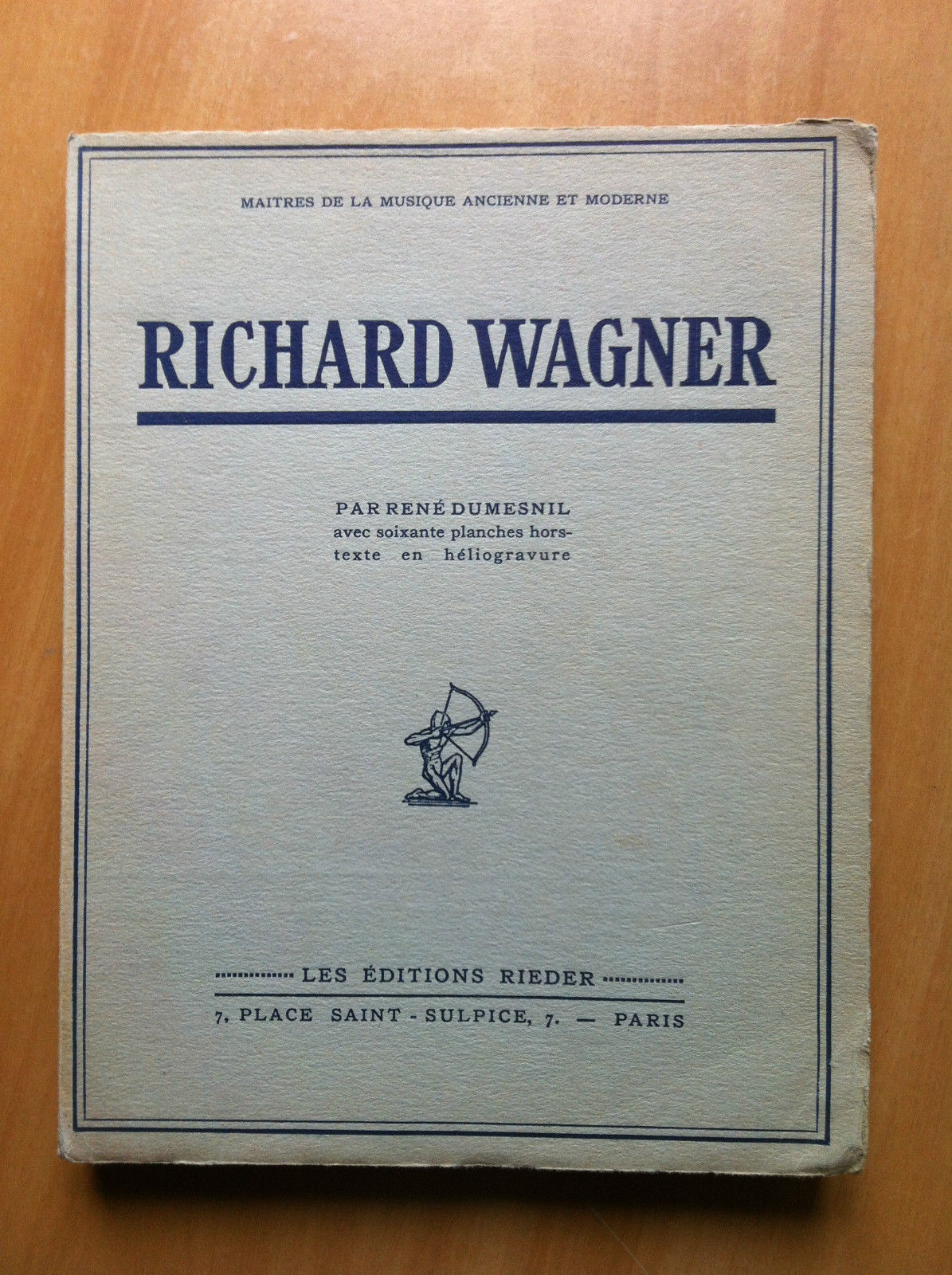 Richard Wagner René Dumesnil Ed. Rieder Paris 1929 - E17392