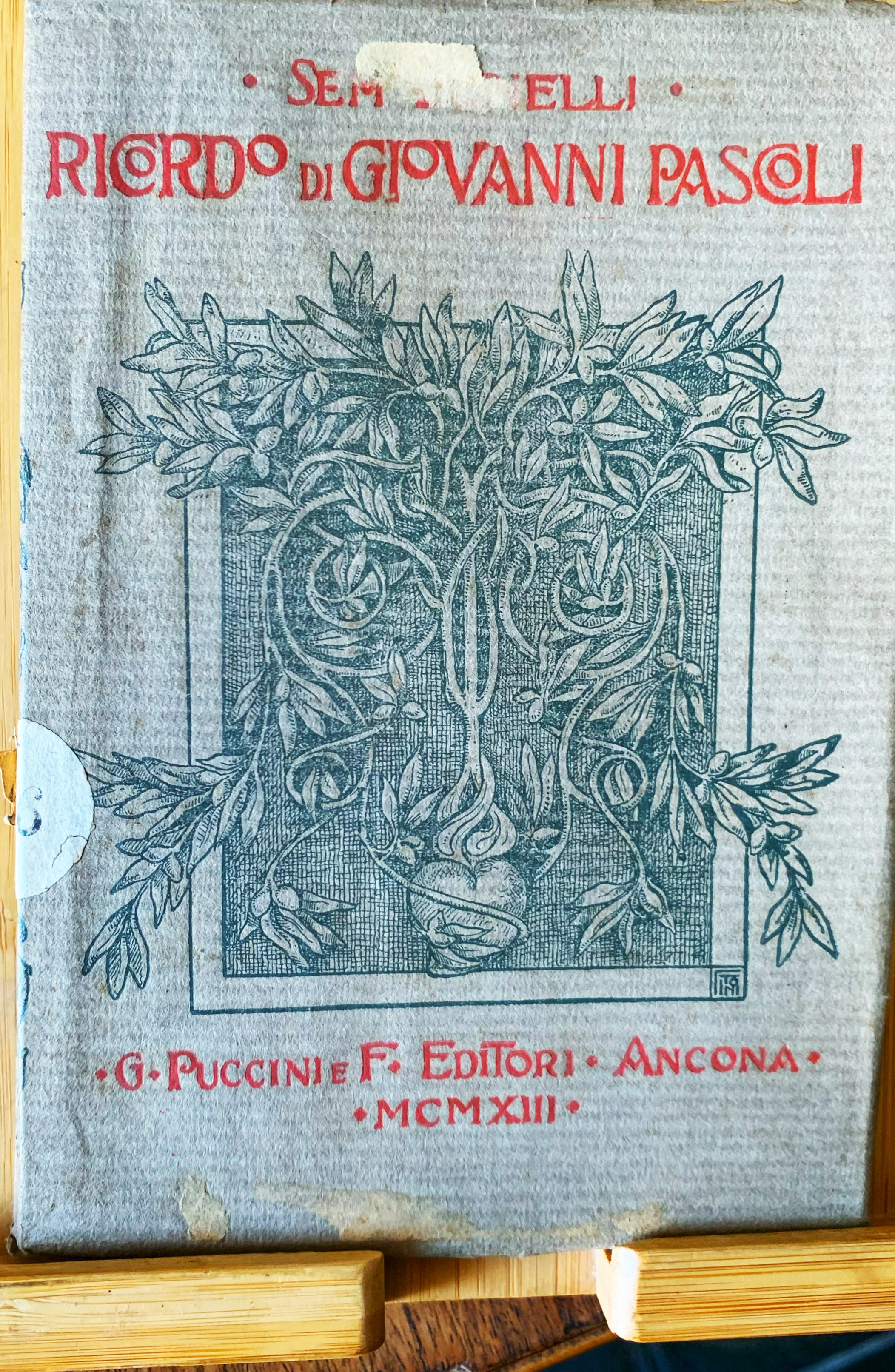 Ricordo di Giovanni Pascoli. Orazione