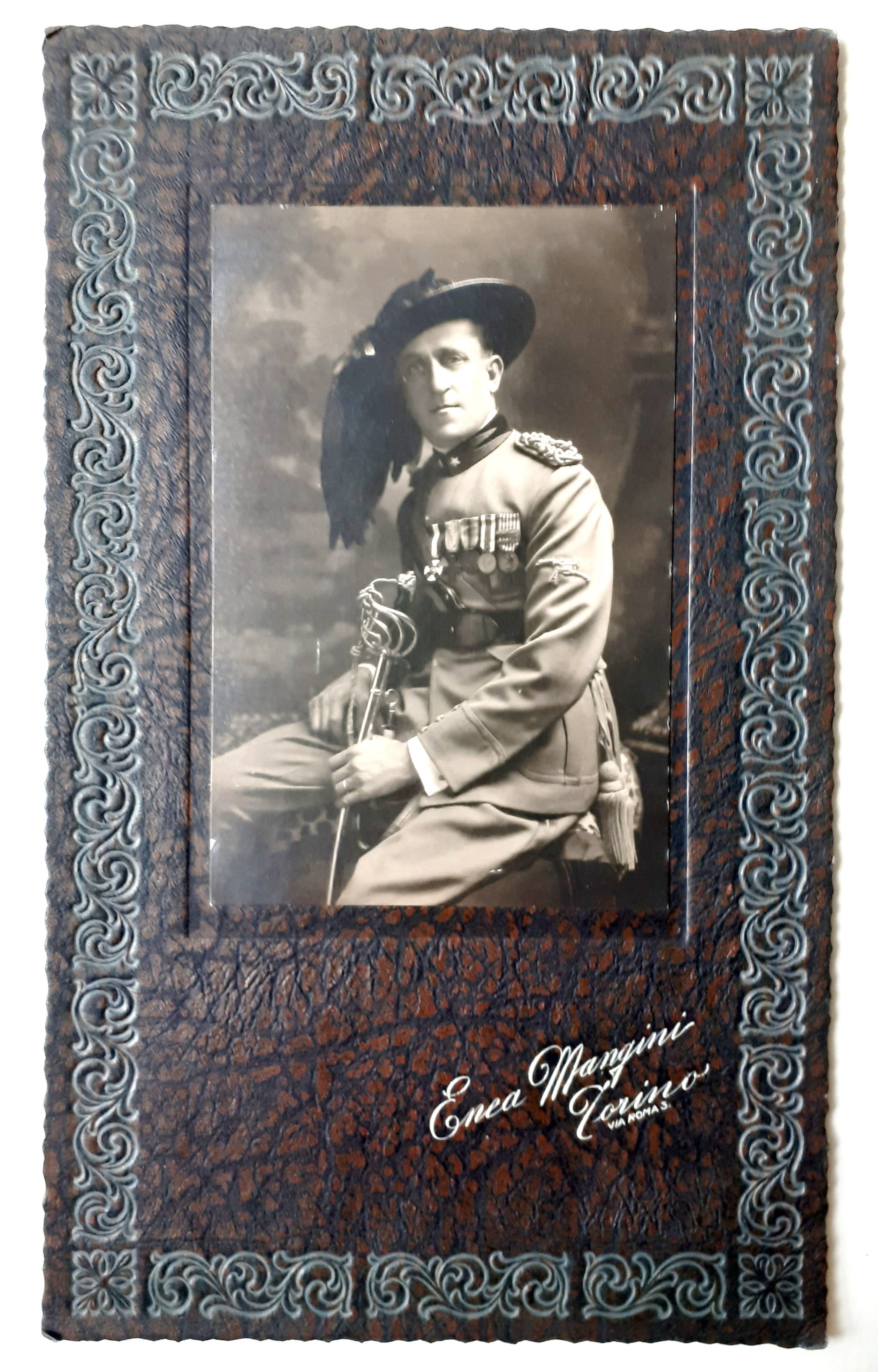 Ritratto di Bersagliere fotografia originale di Enea Mangini Torino anni …