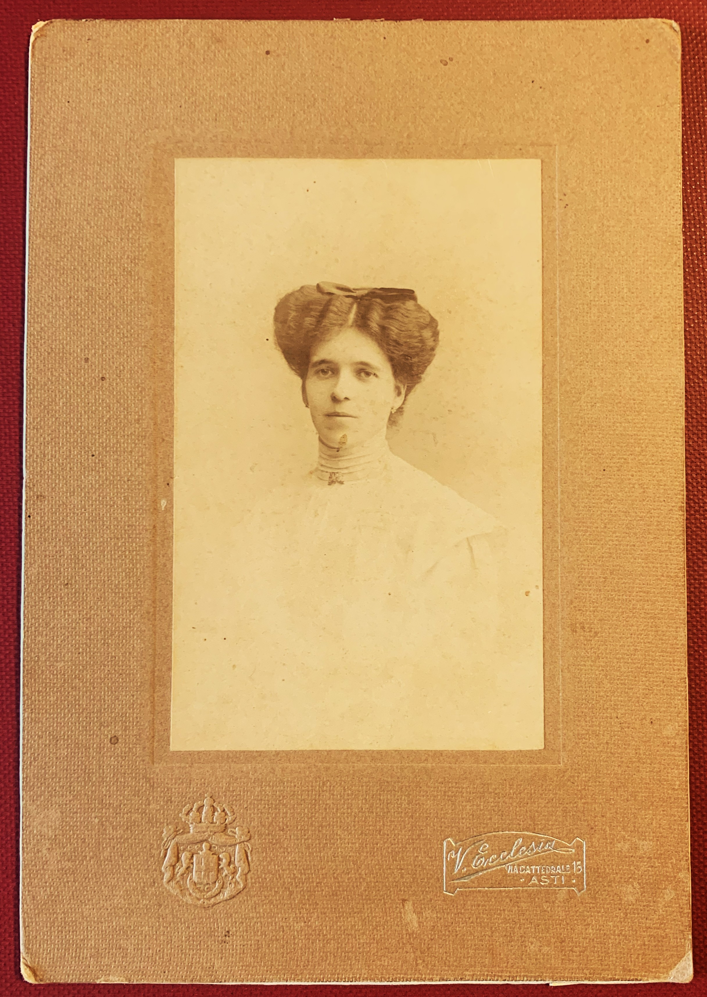 Ritratto di donna 1909 formato cabinet