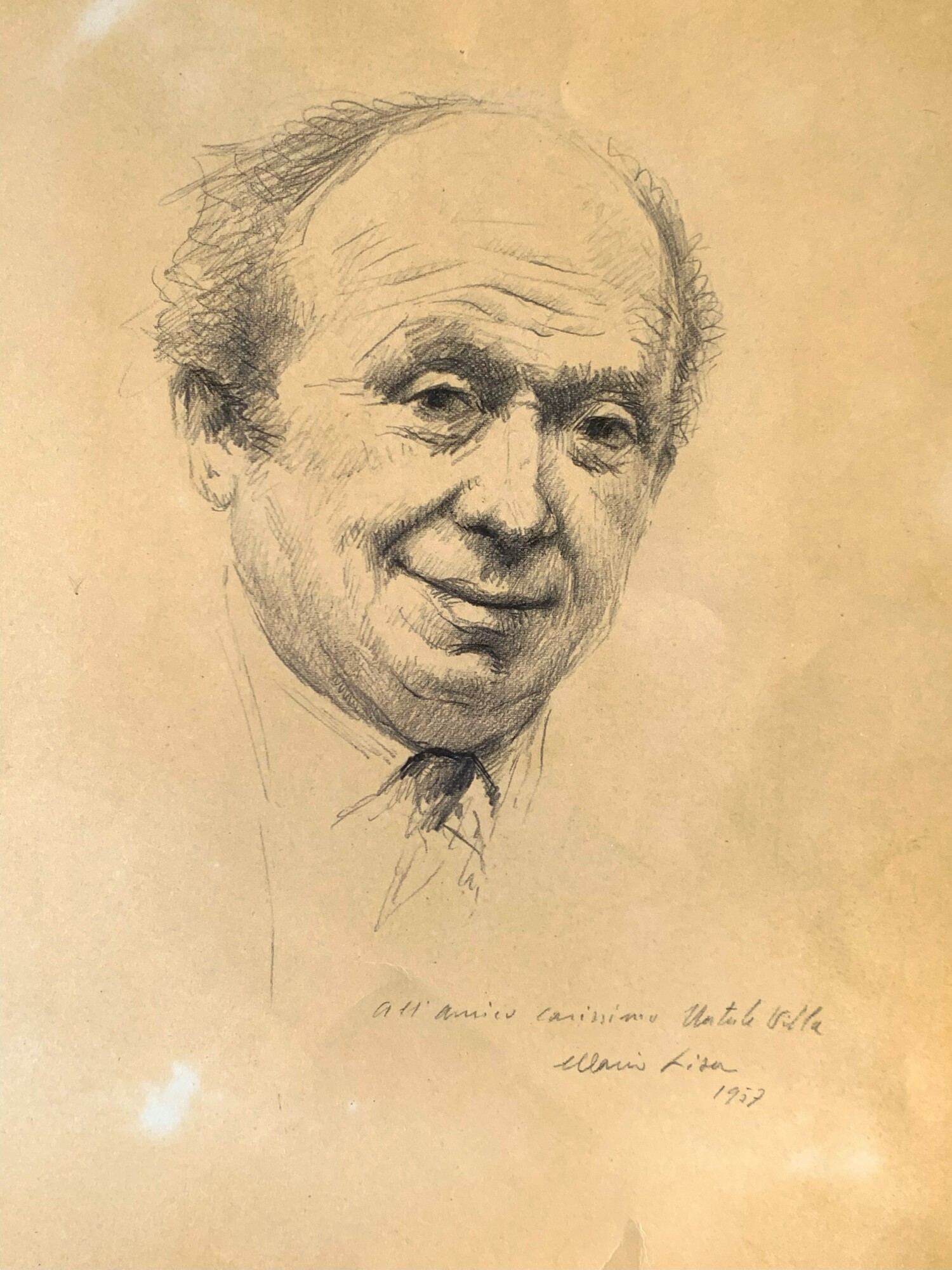 Ritratto disegno ad un carissimo amico 1957