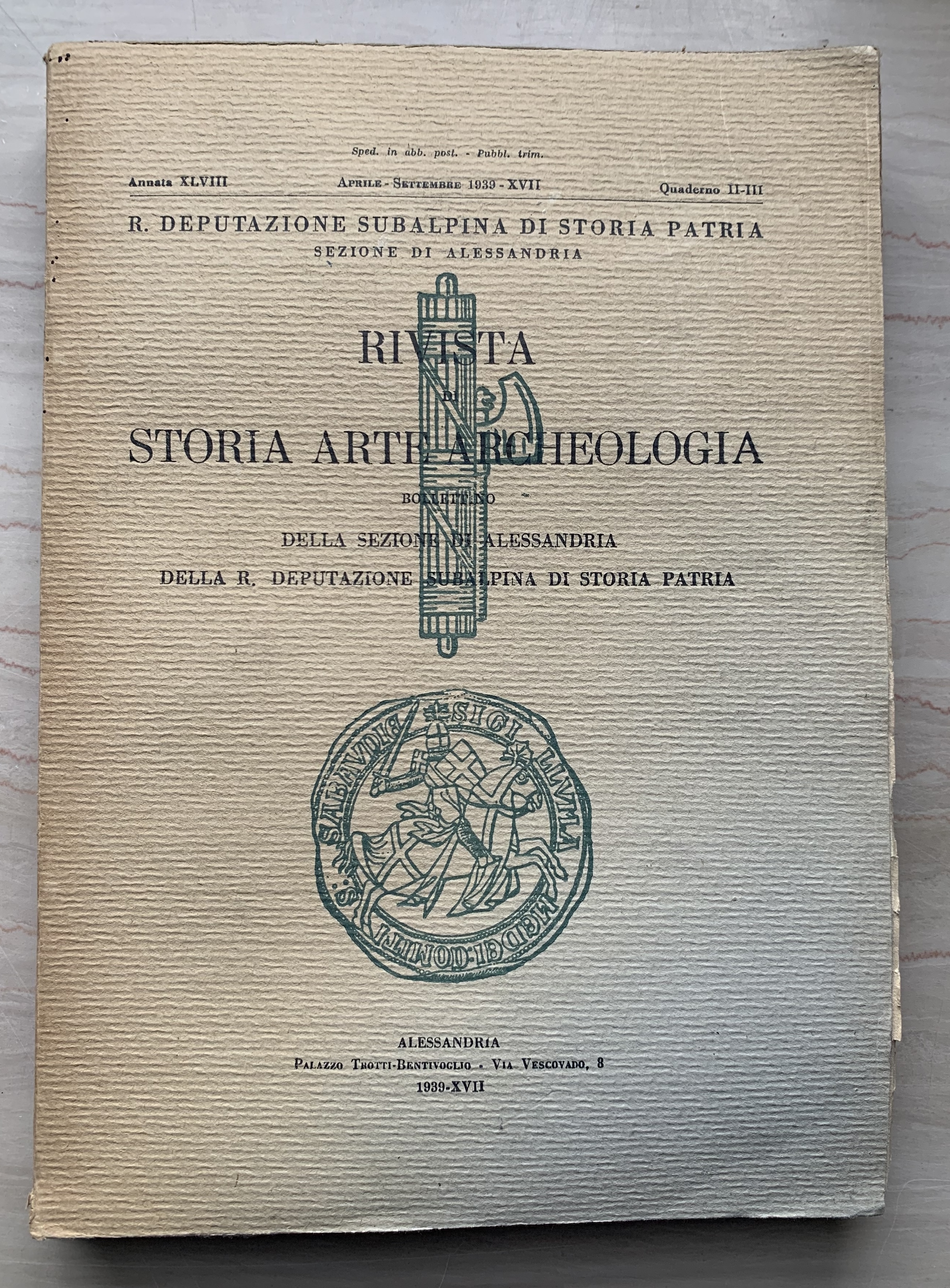 Rivista di Storia Arte Archeologia / Rivista di Storia, Arte …
