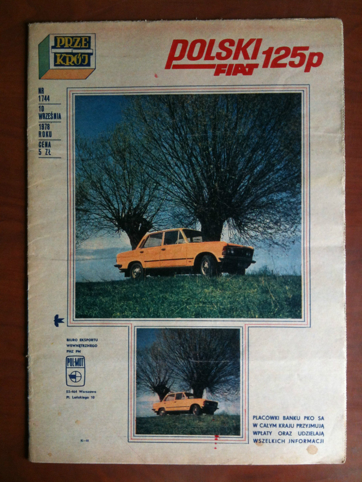 Rivista polacca Prze Kroj nr 1744 - 1978 pubblicità Polski …