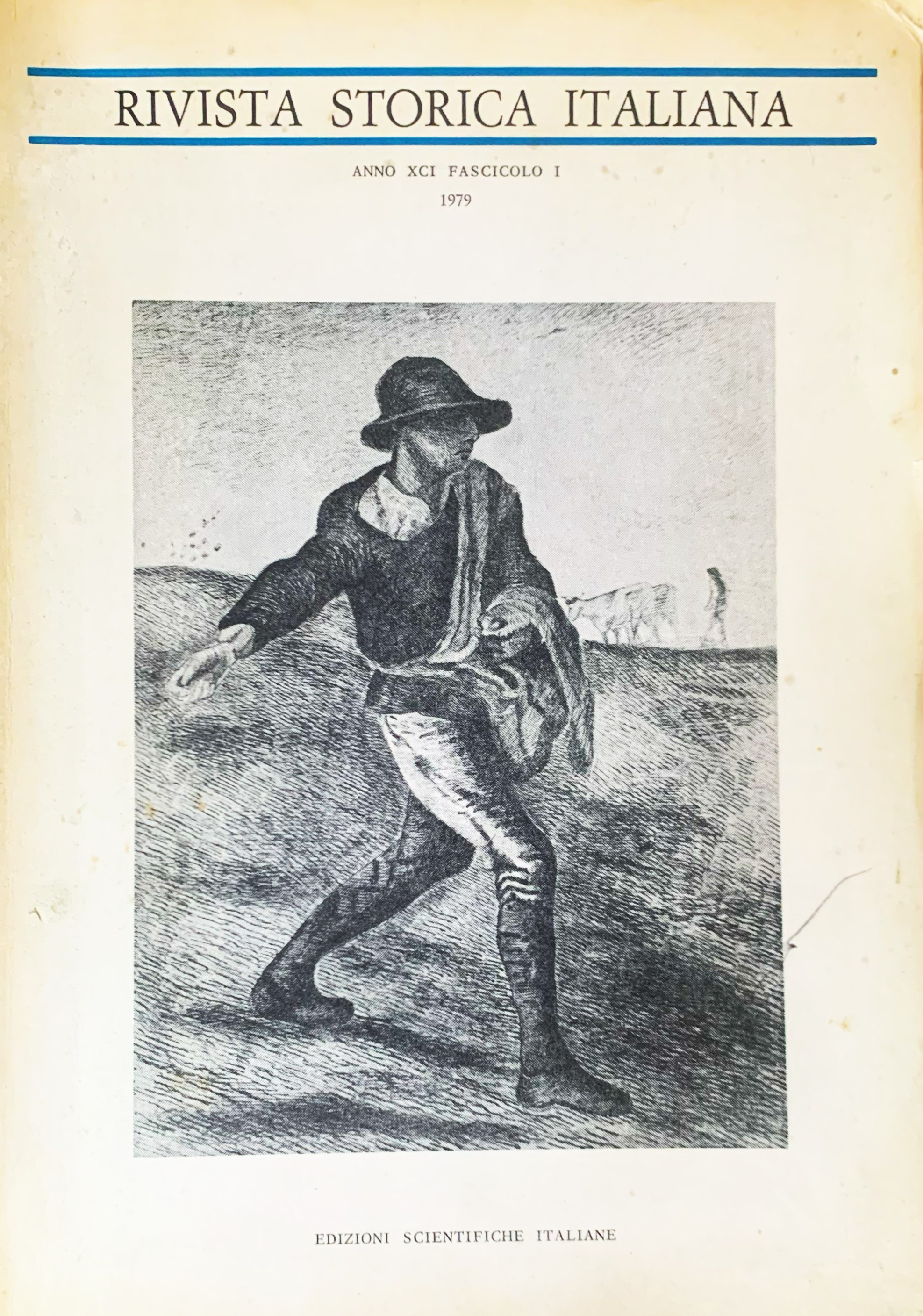 Rivista Storica Italiana (Vol. XCI - Fascicolo I - Gennaio-Marzo …