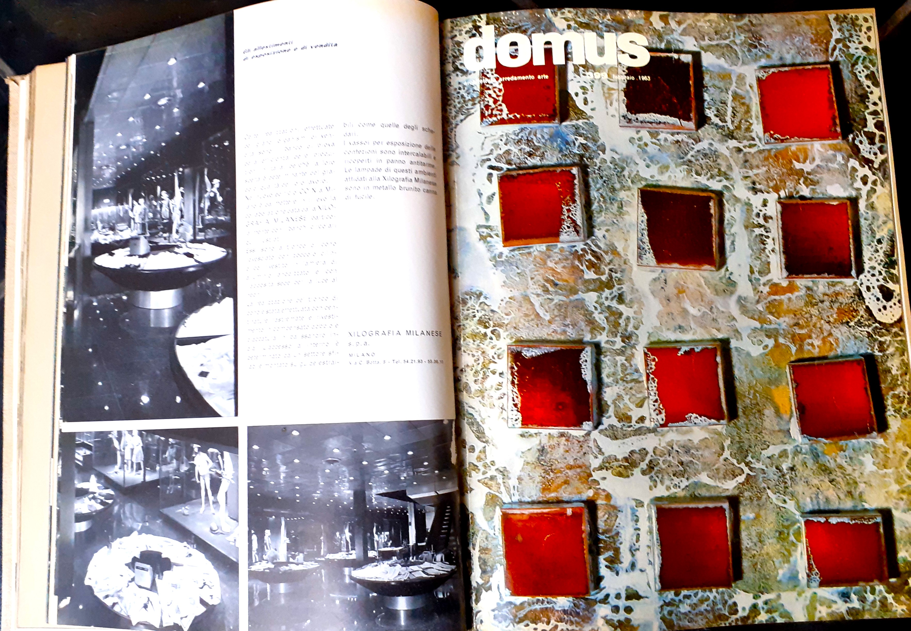 Riviste Domus primo semestre rilegato 1963
