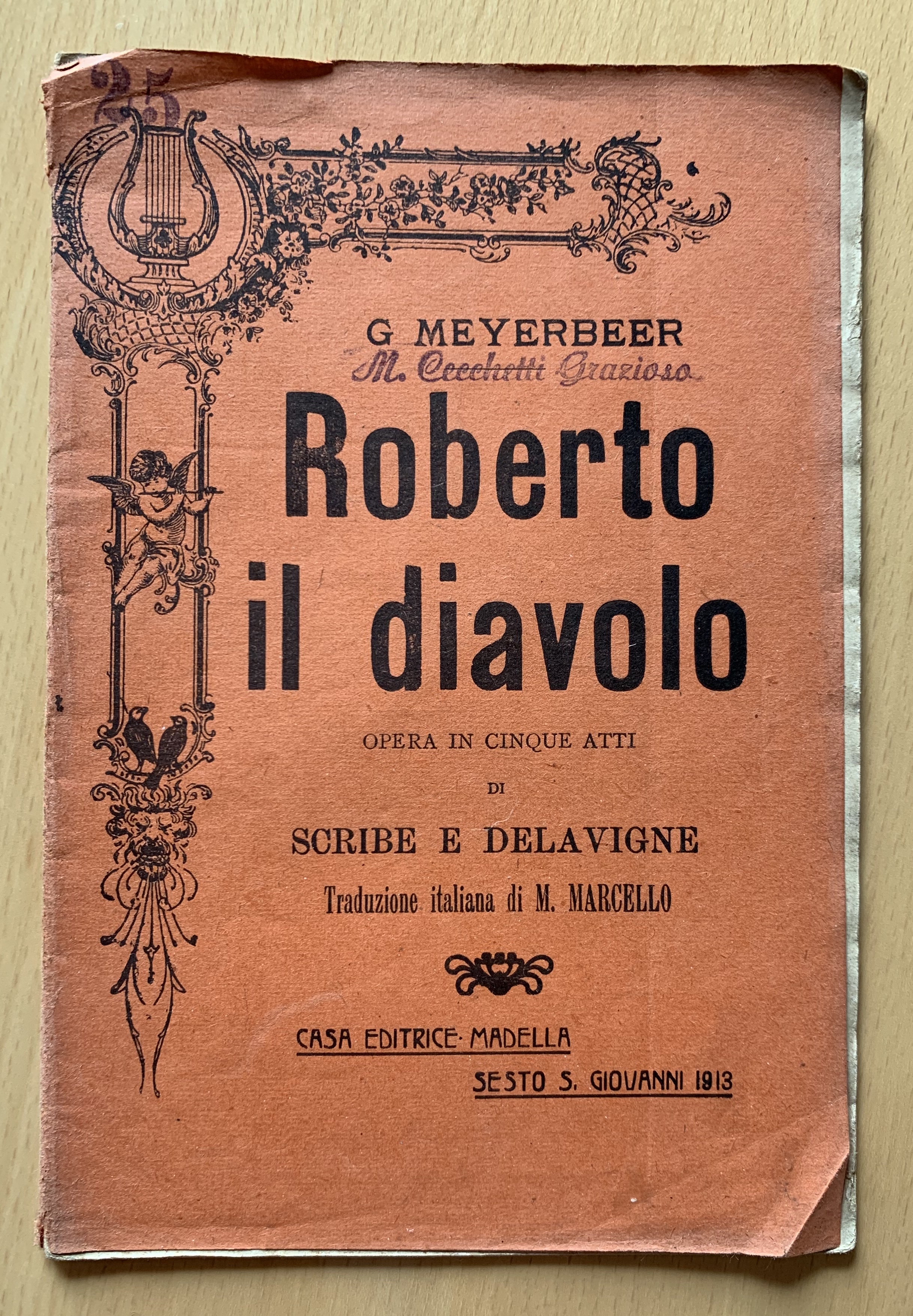 Roberto il Diavolo. Opera in cinque atti