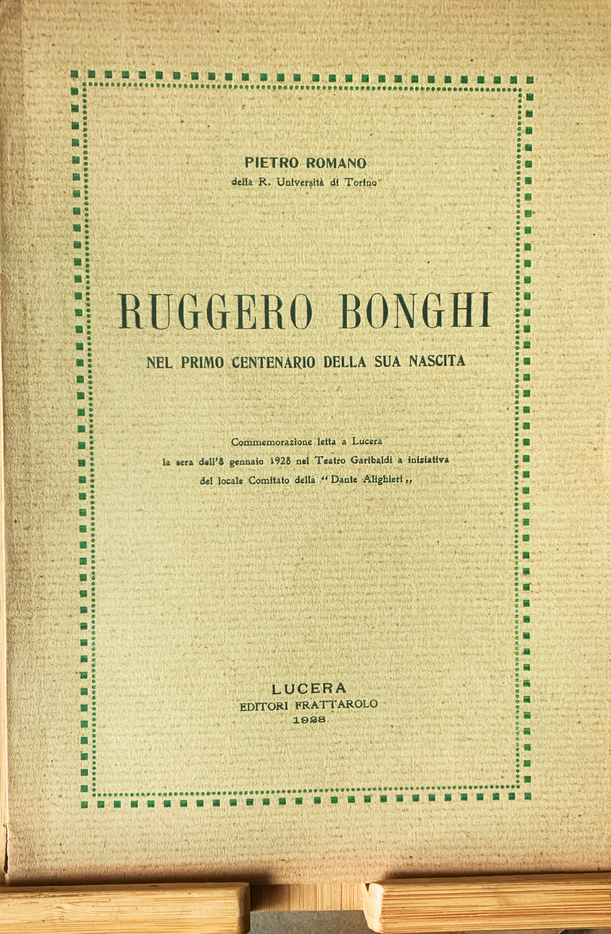 Ruggero Bonghi nel Primo Centenario della sua nascita