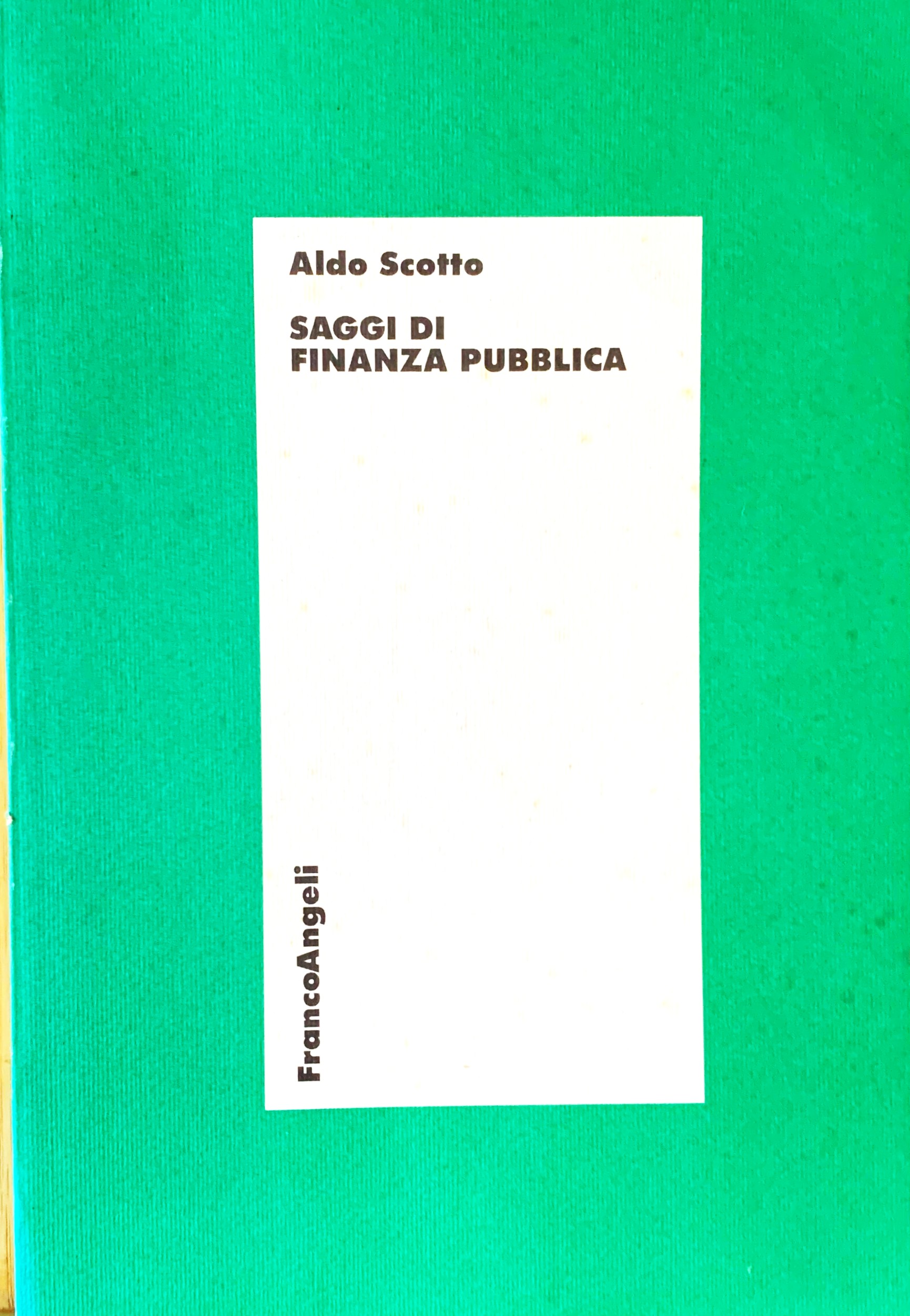 Saggi di finanza pubblica