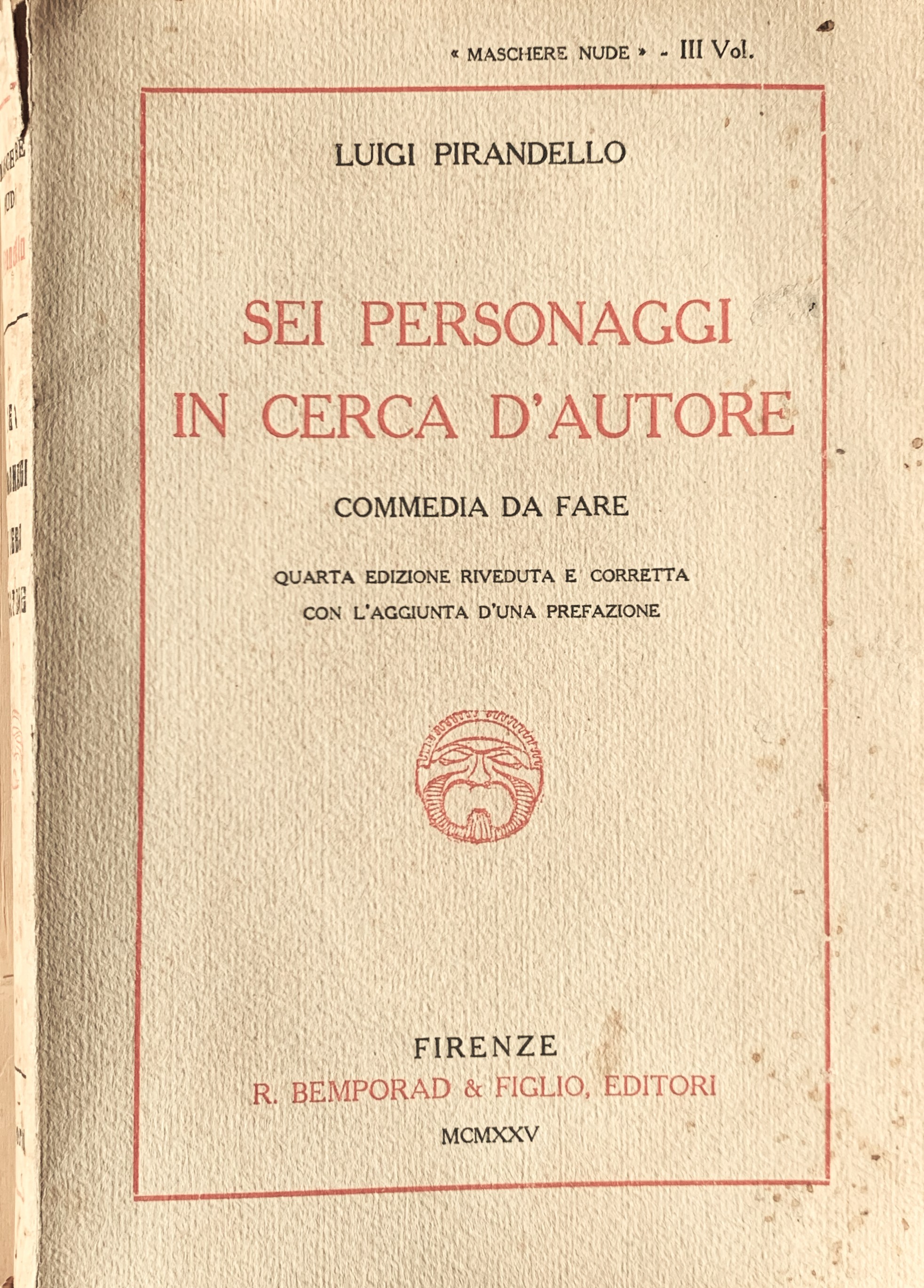 Sei personaggi in cerca d'autore. Commedia da fare
