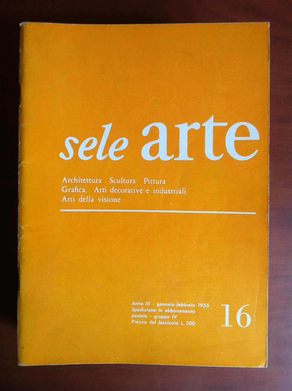 sele ARTE Anno III n^ 16 Gennaio-Febbraio 1955 - E17642